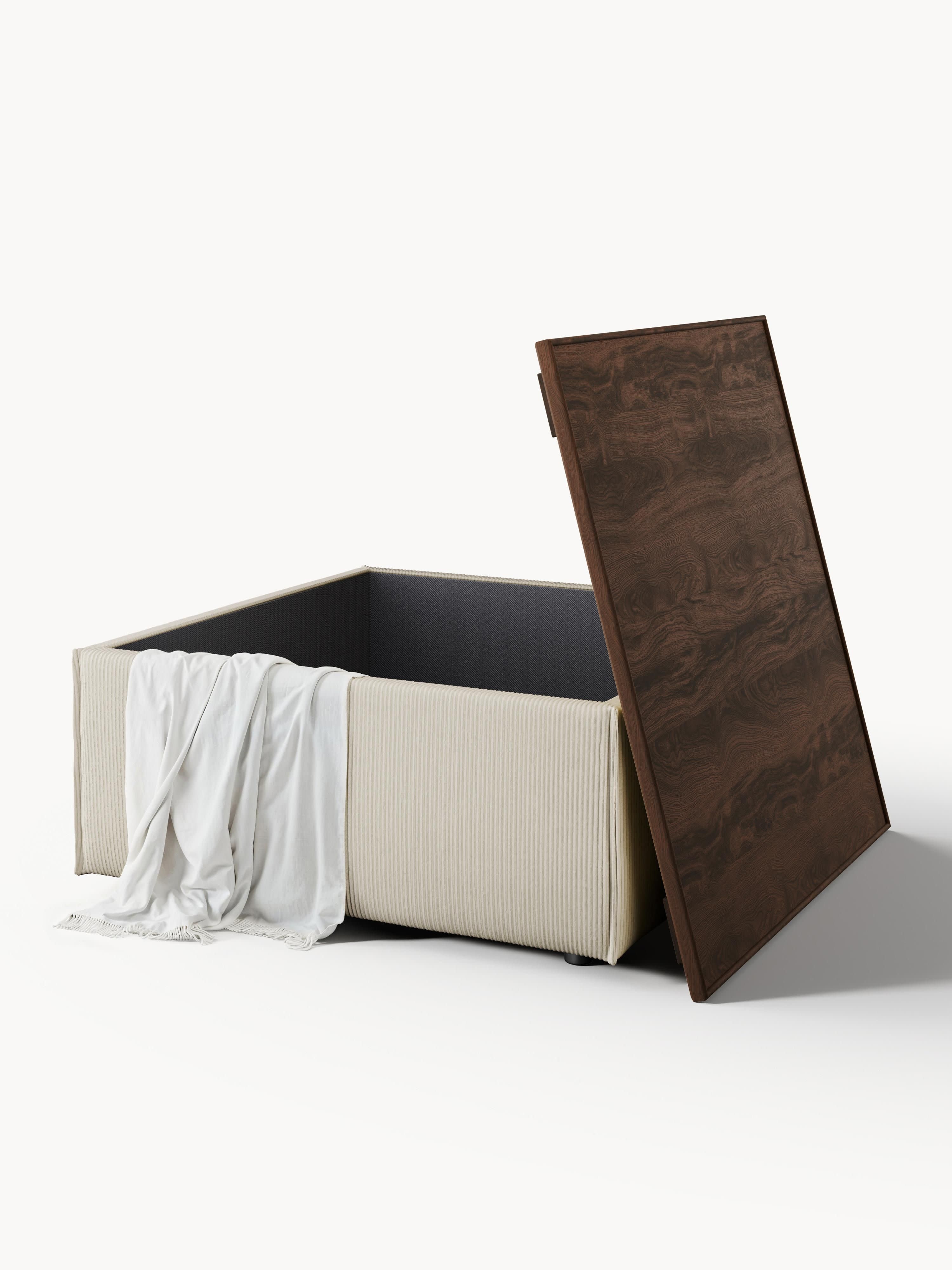 Lennon Corduroy Ottoman with Storage