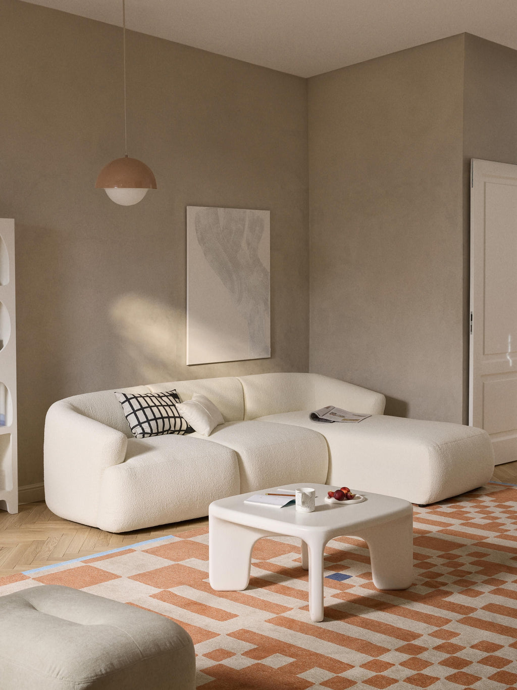 Sofia Bouclé Corner Module
