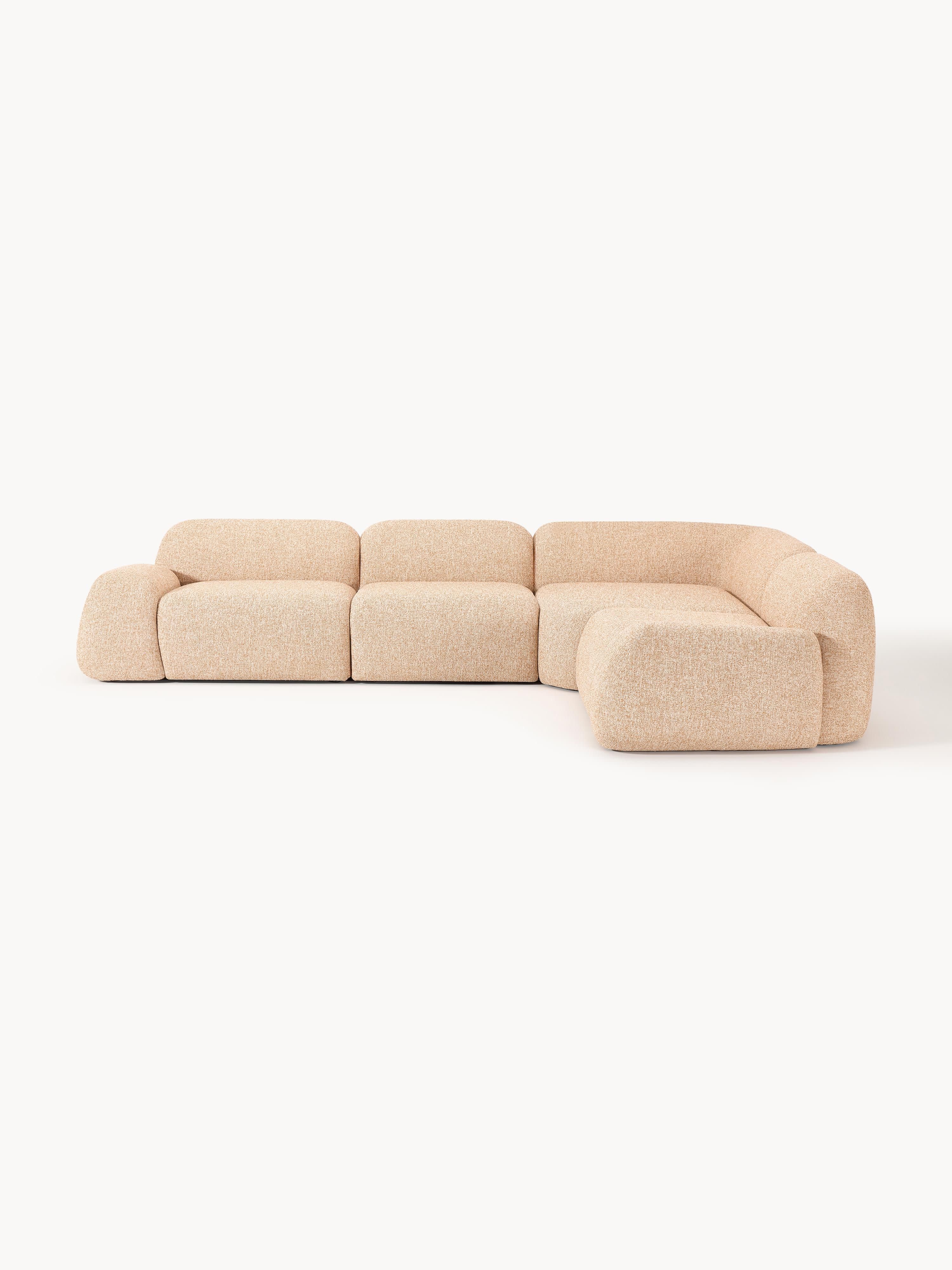Gallery image 1 - Modular Bouclé Corner Sofa Wolke (4-seater)