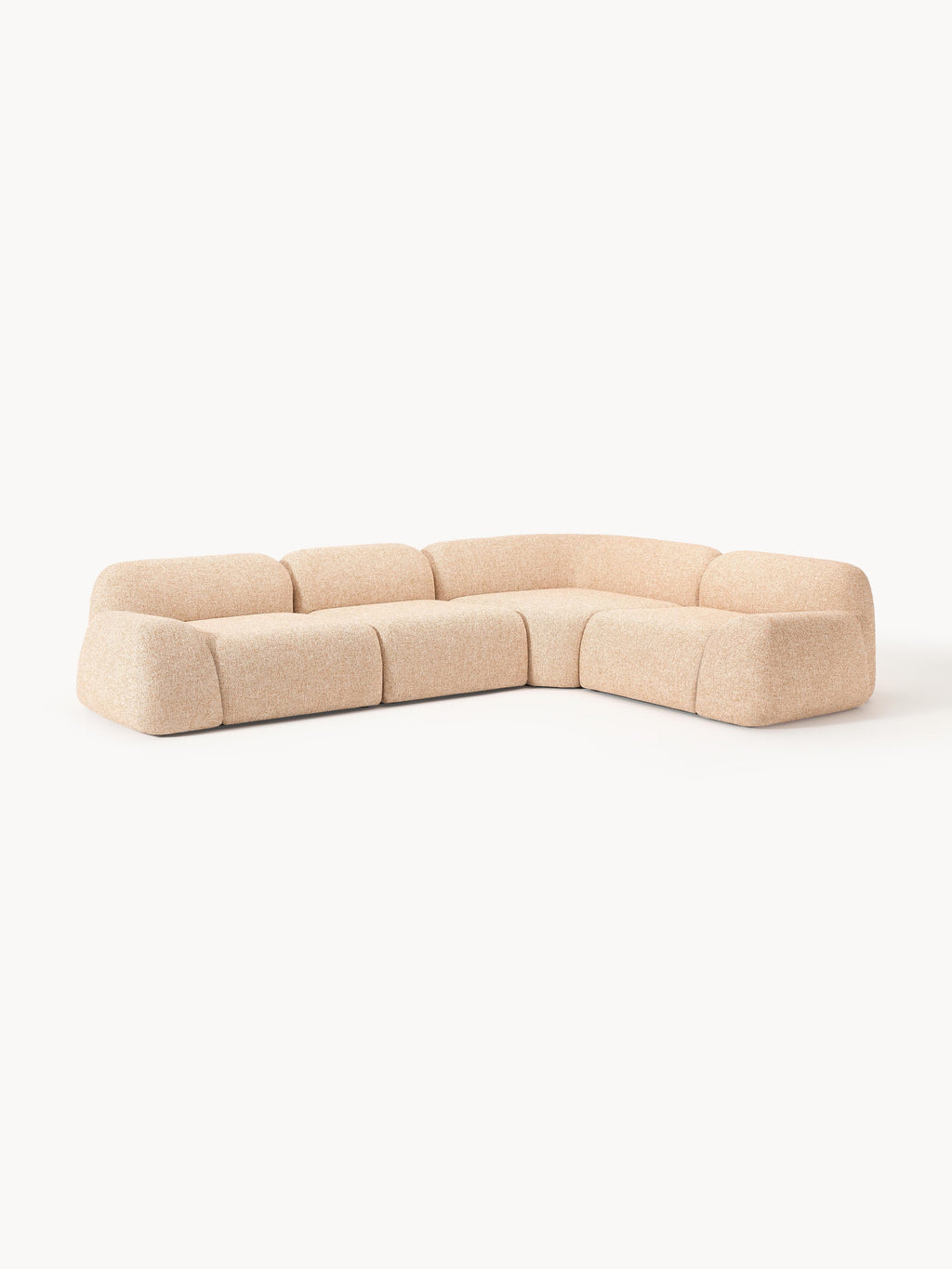 Wolke Modular Bouclé Corner Sofa (4-seater)