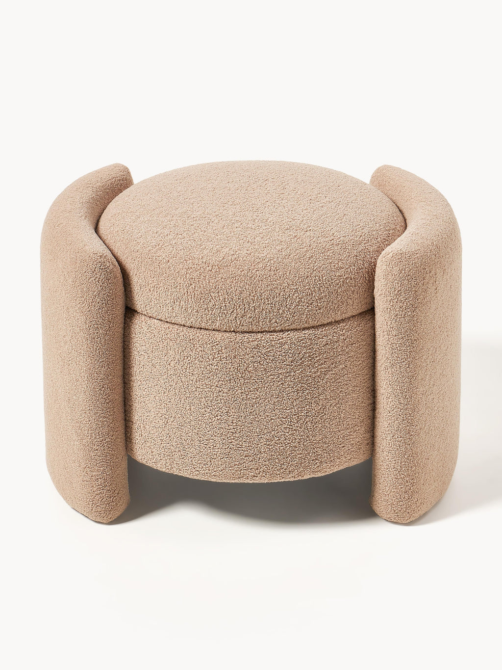 Benji Teddy Upholstered Stool with Storage Space