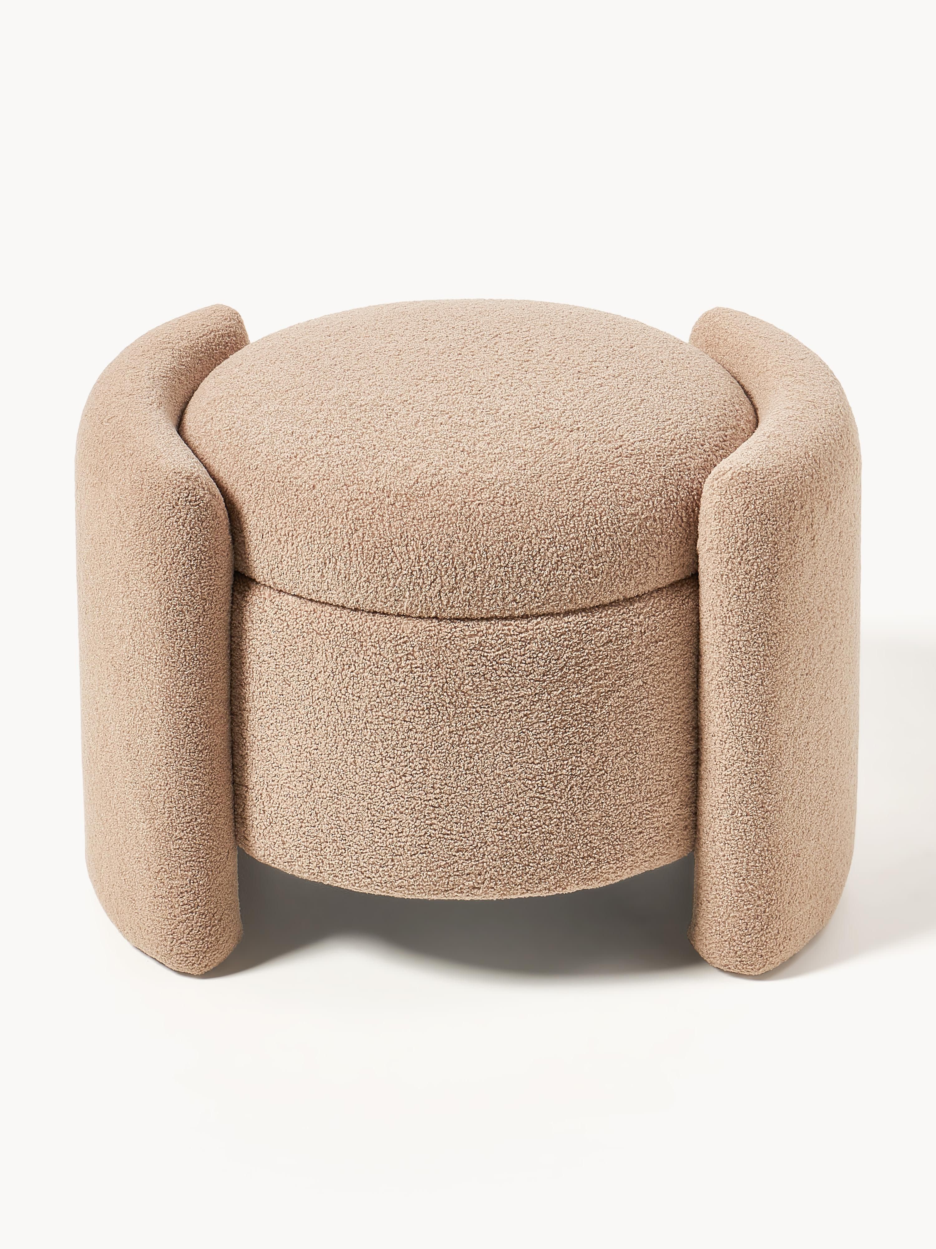 Benji Teddy Upholstered Stool with Storage Space