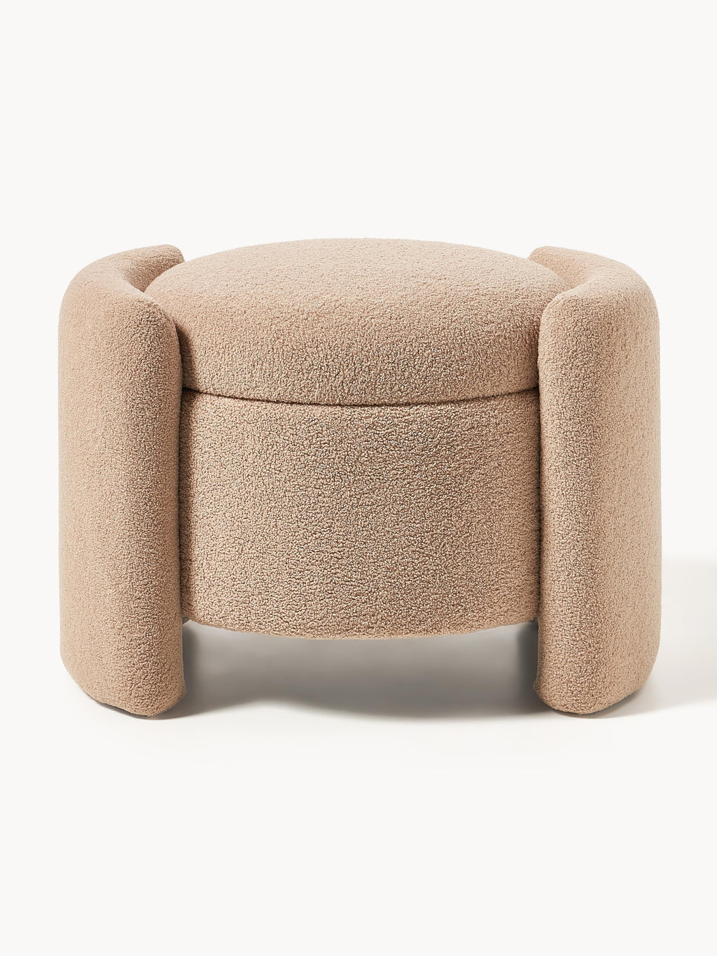 Benji Teddy Upholstered Stool with Storage Space