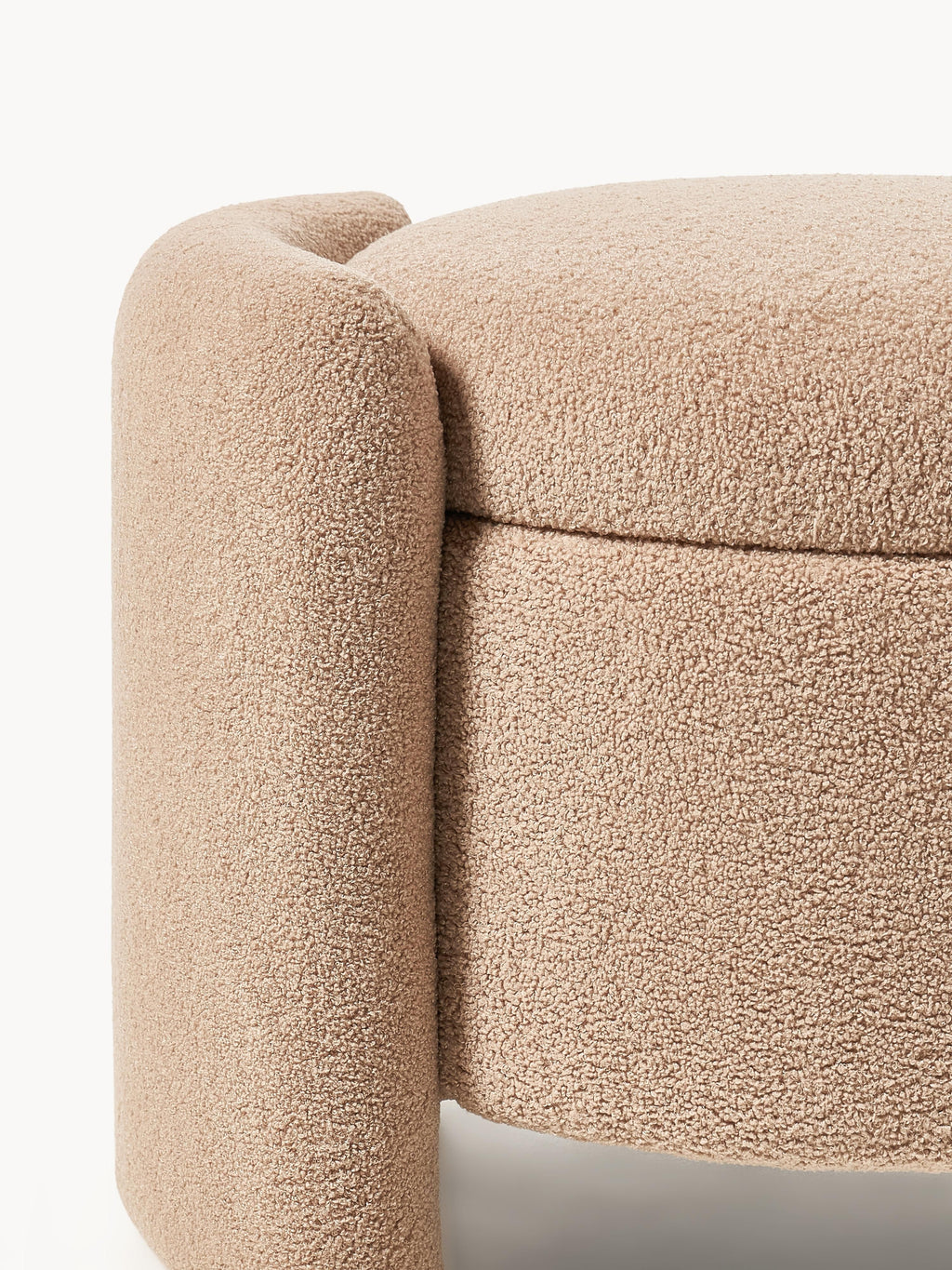 Benji Teddy Upholstered Stool with Storage Space
