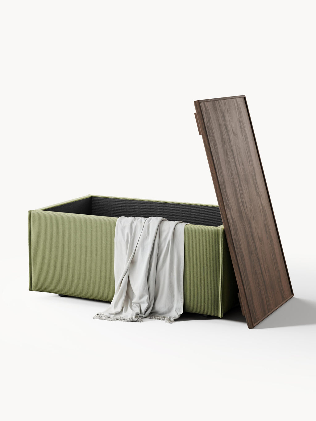 Lennon Corduroy Ottoman with Storage