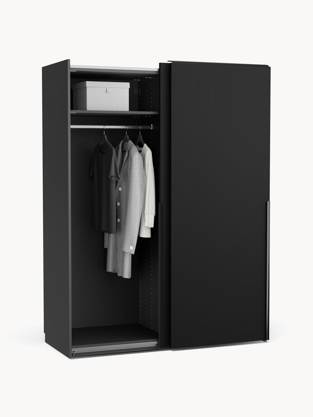 Leon Modular Sliding Door Wardrobe, 150 cm Wide, in various sizes