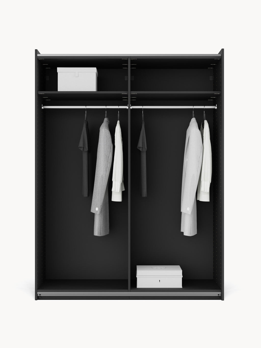 Leon Modular Sliding Door Wardrobe, 150 cm Wide, in various sizes