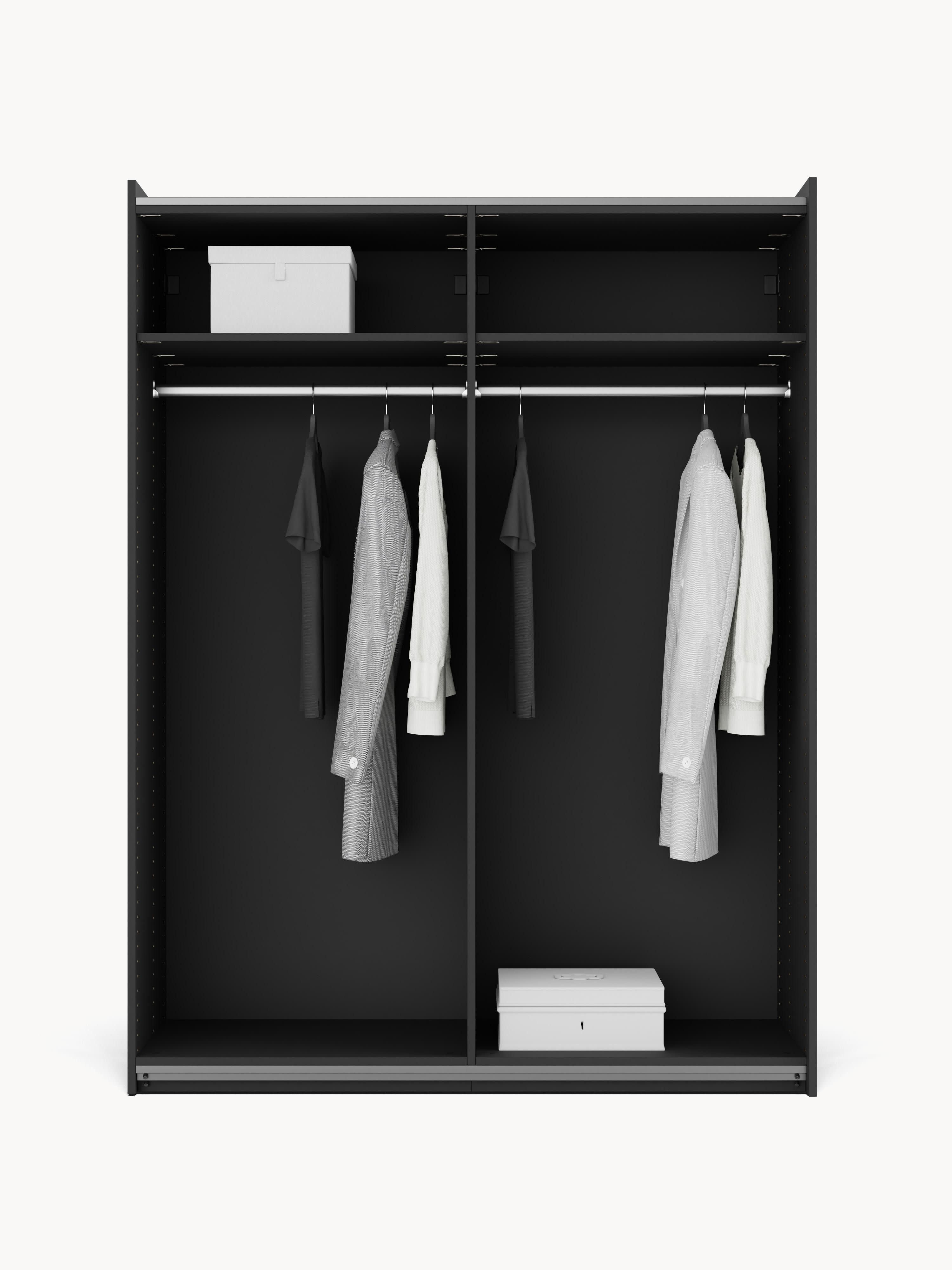 Leon Modular Sliding Door Wardrobe, 150 cm Wide, in various sizes