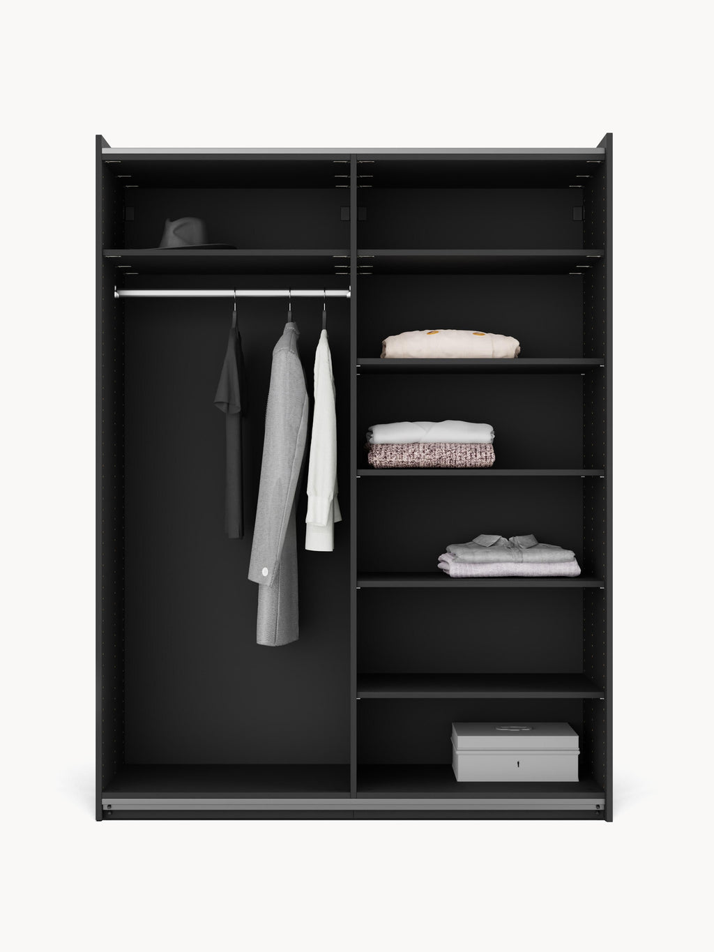 Leon Modular Sliding Door Wardrobe, 150 cm Wide, in various sizes