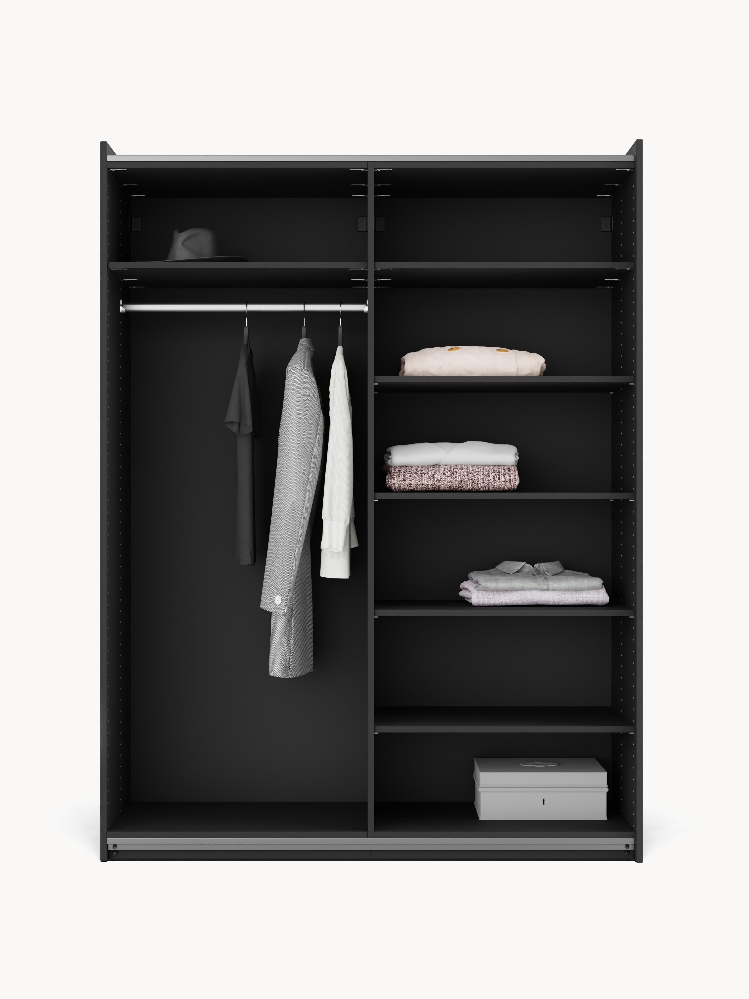 Leon Modular Sliding Door Wardrobe, 150 cm Wide, in various sizes