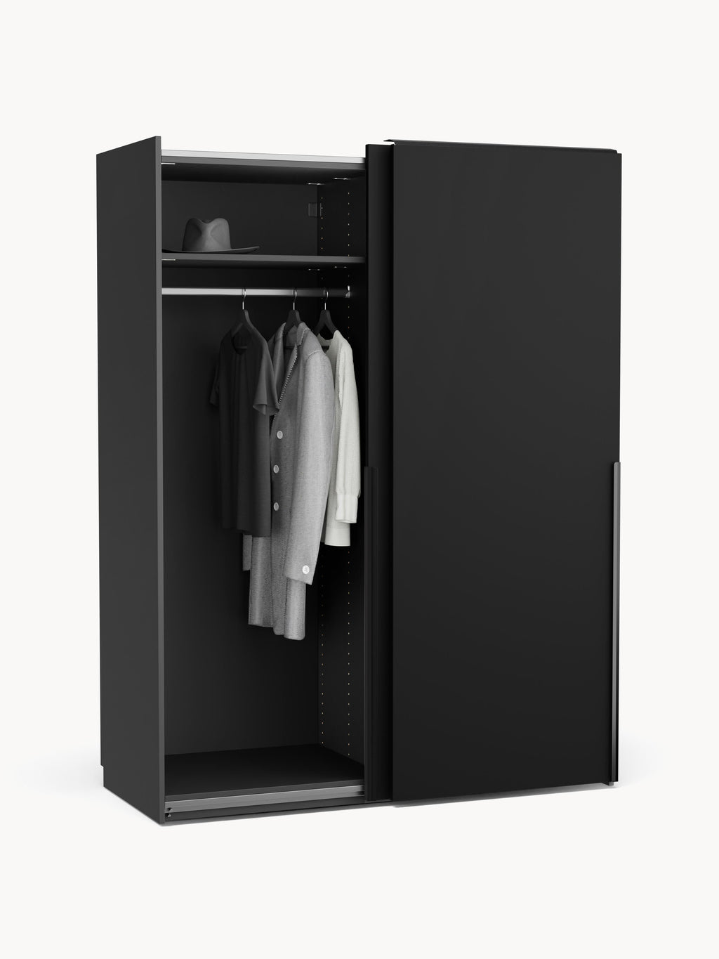 Leon Modular Sliding Door Wardrobe, 150 cm Wide, in various sizes