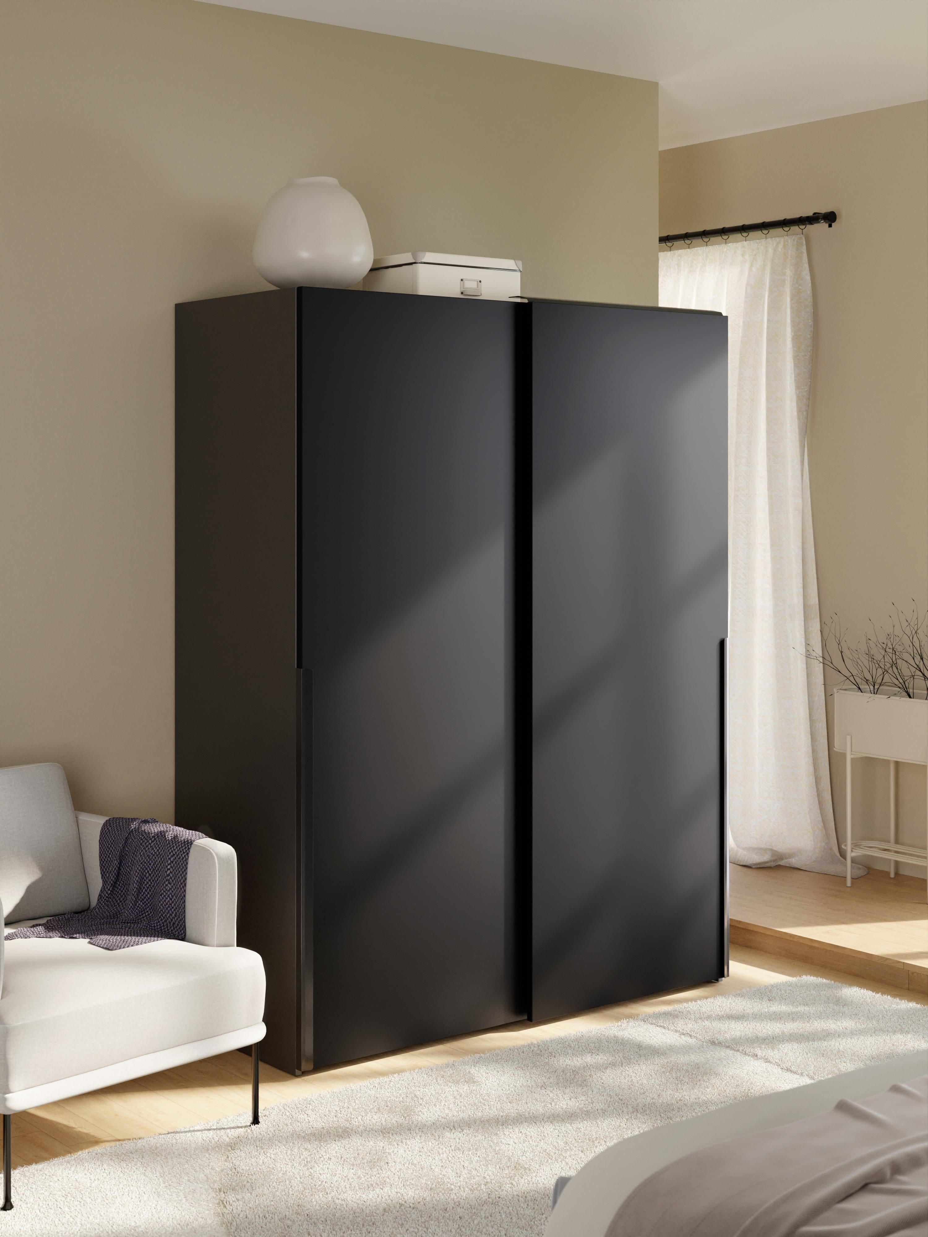 Leon Modular Sliding Door Wardrobe, 150 cm Wide, in various sizes