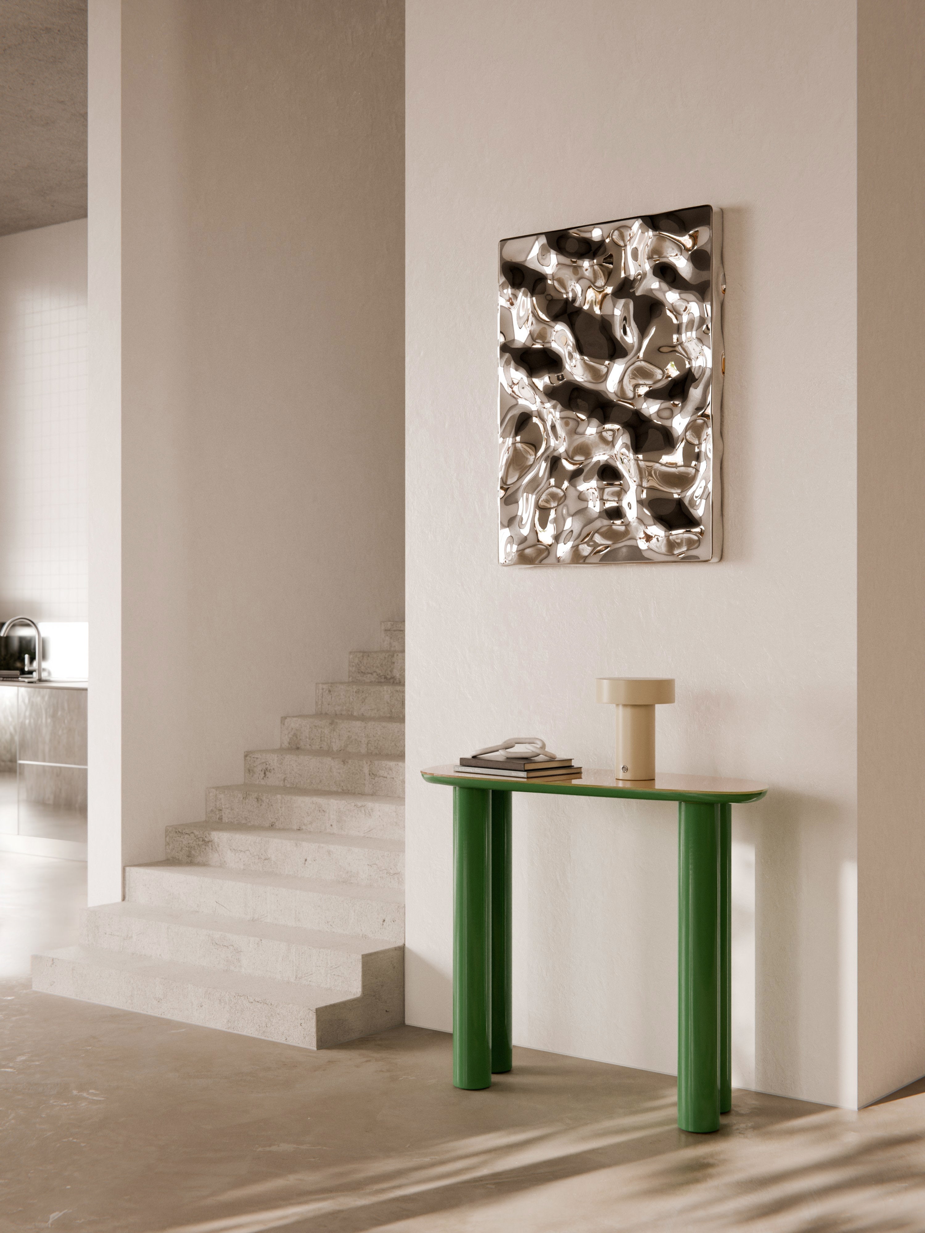 Beni Console Table with Glass Top