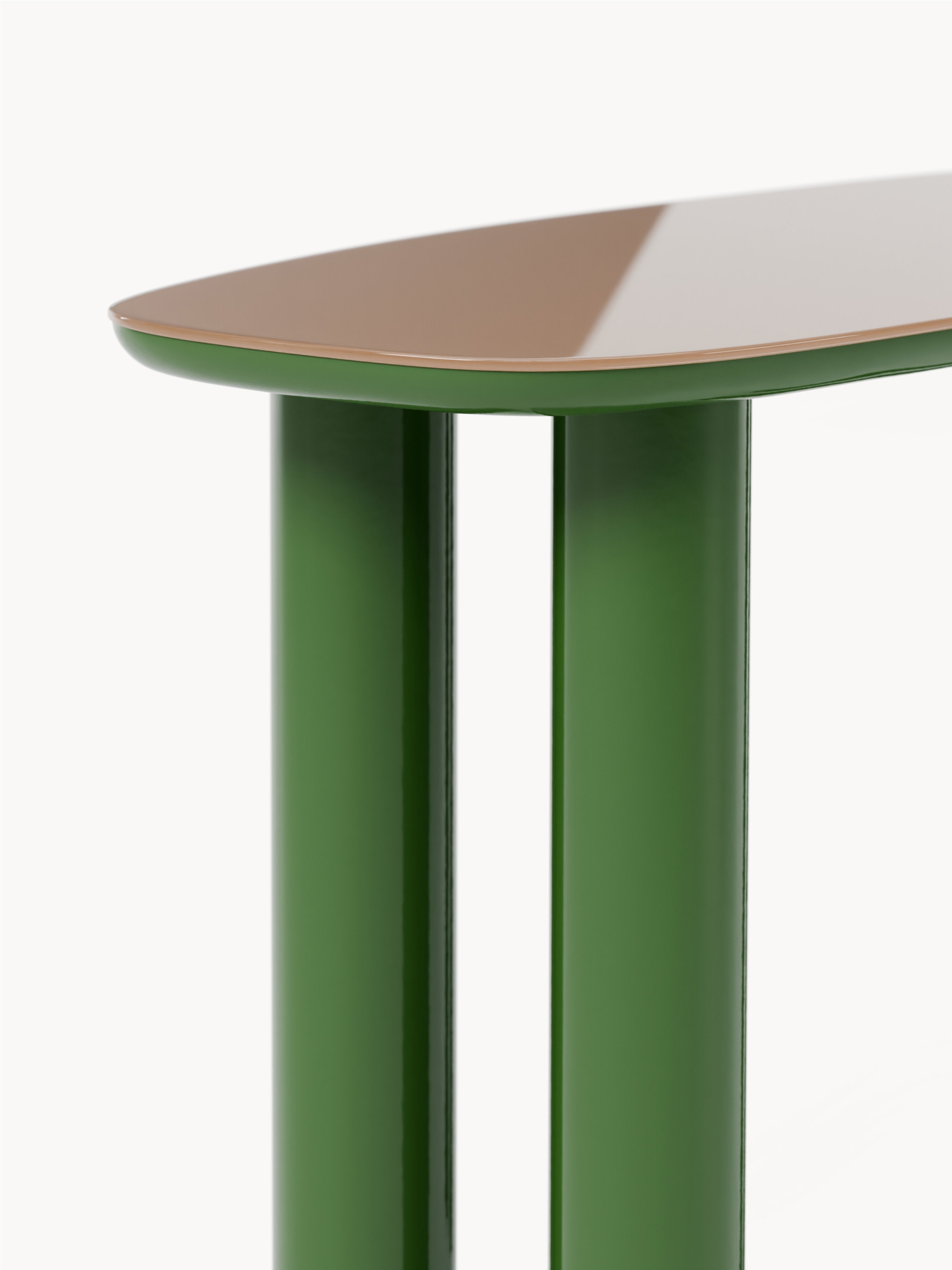 Beni Console Table with Glass Top