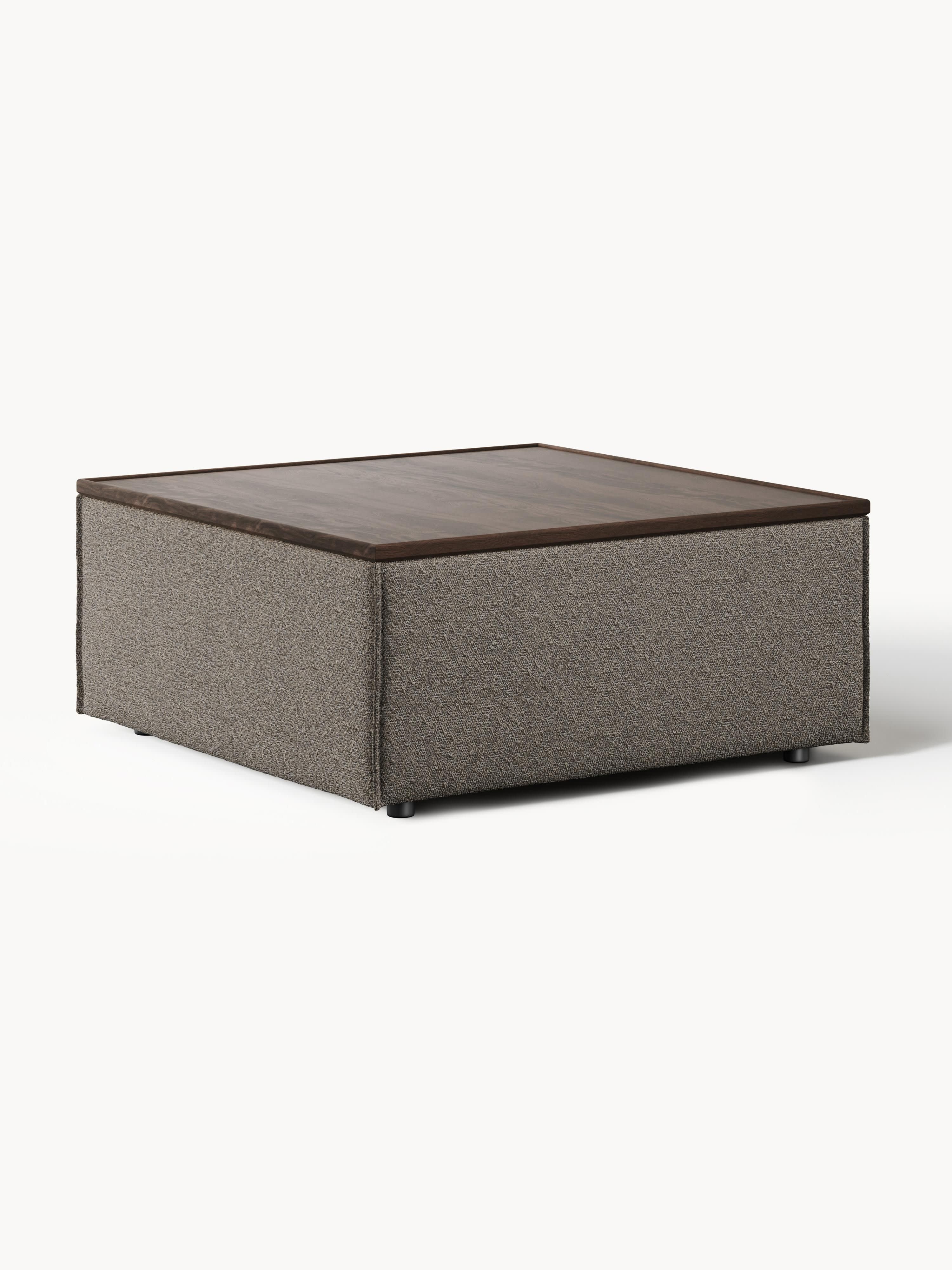 Lennon Bouclé Ottoman with Storage