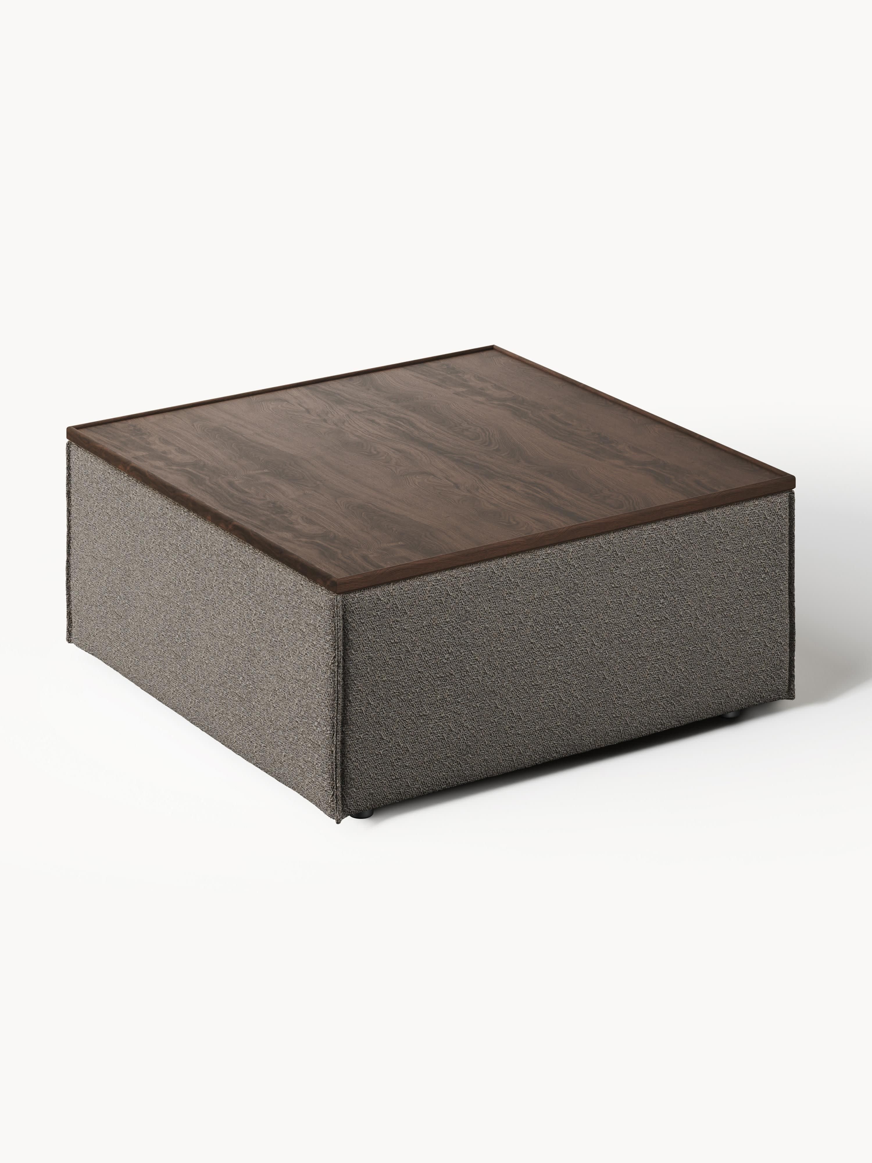 Lennon Bouclé Ottoman with Storage