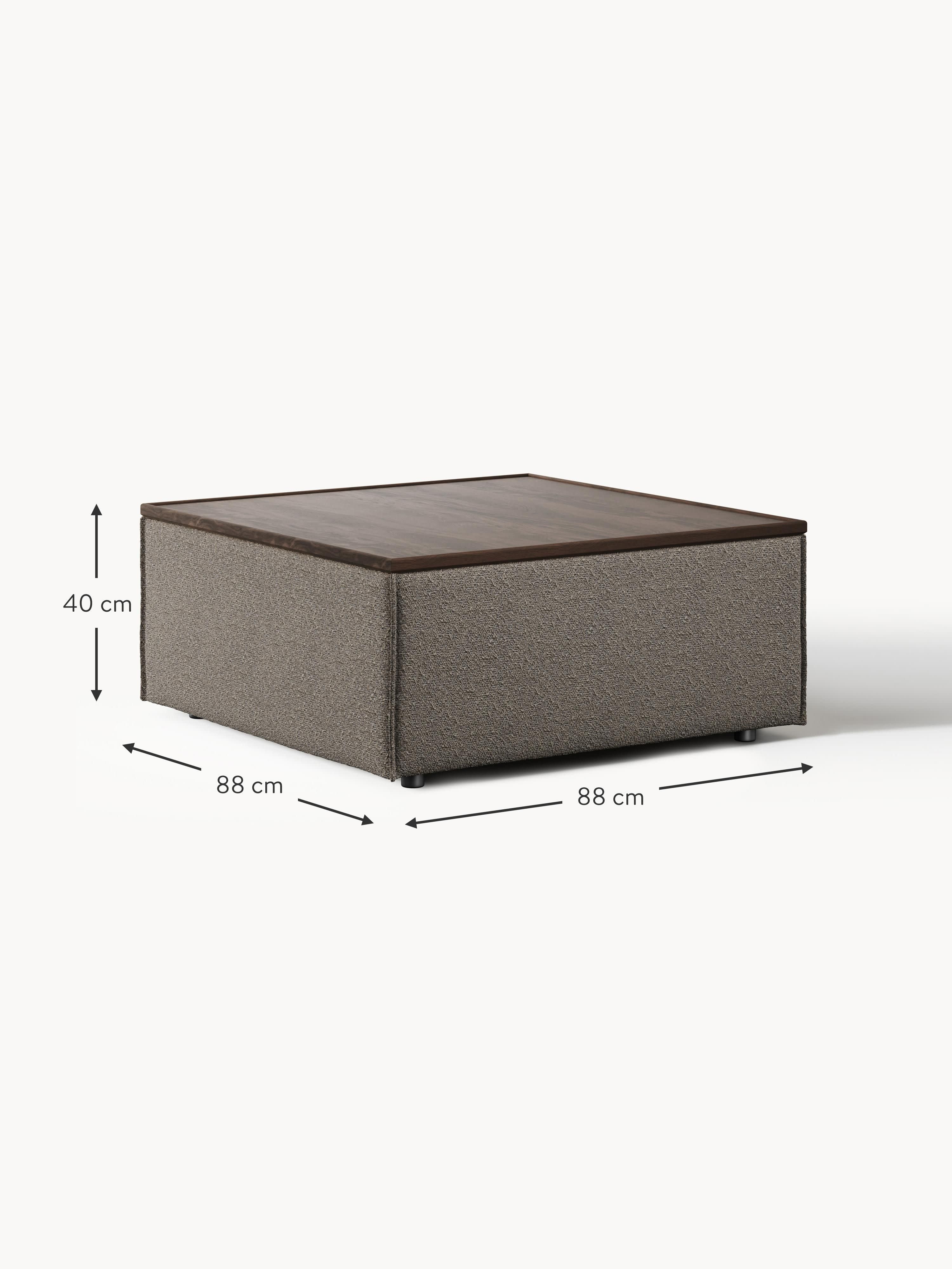 Lennon Bouclé Ottoman with Storage