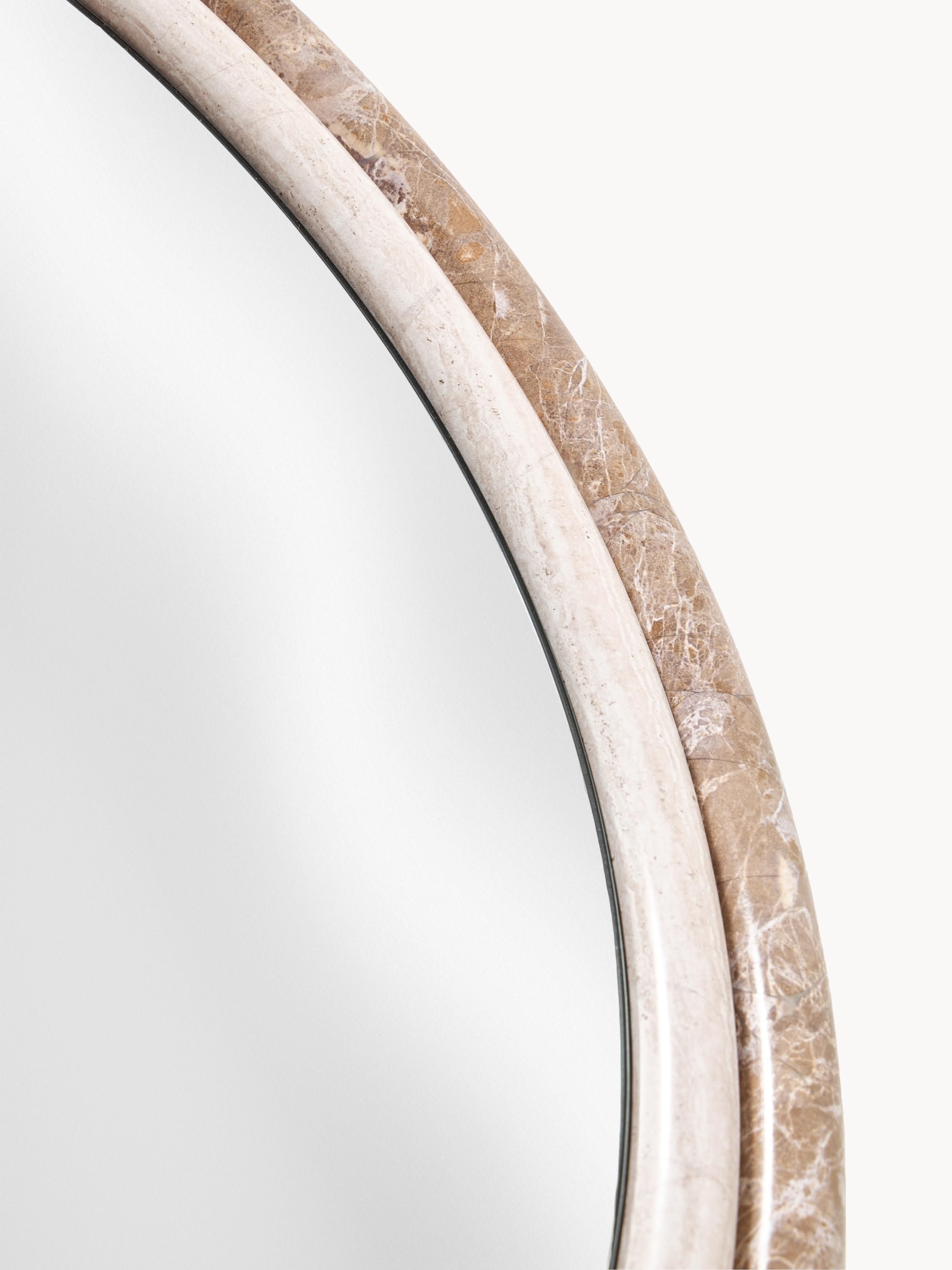 Abam Wall Mirror in an Organic Shape