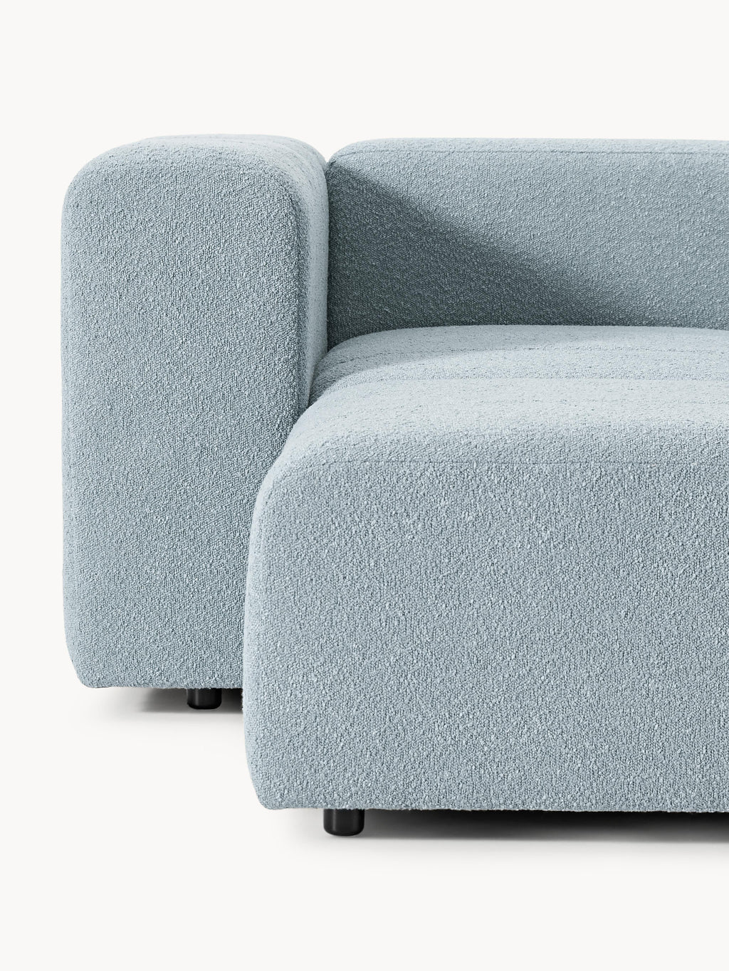 Lena Bouclé Modular Sofa (4-seater) with Ottoman (left/right)