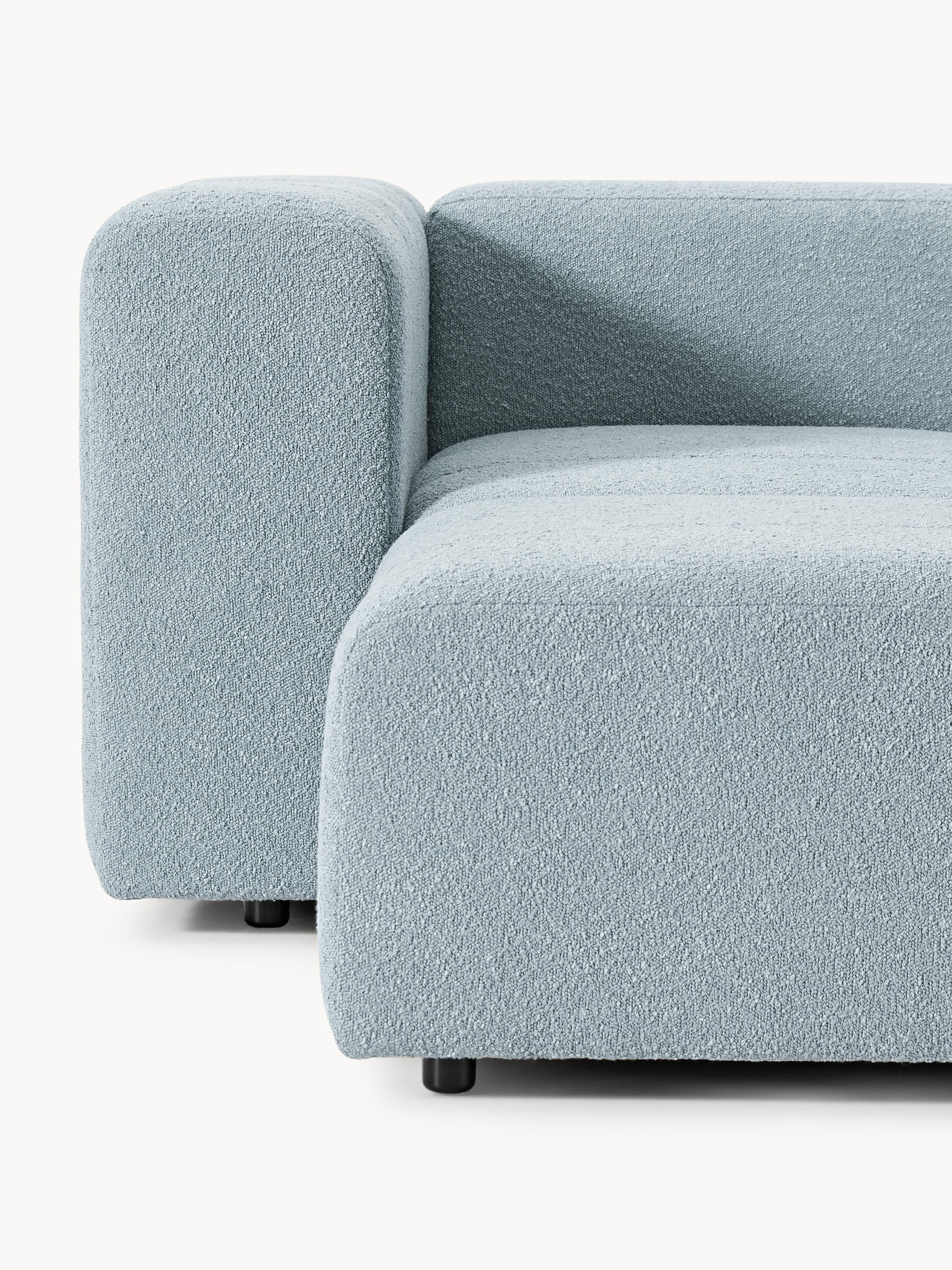 Lena Bouclé Modular Sofa (4-seater) with Ottoman (left/right)