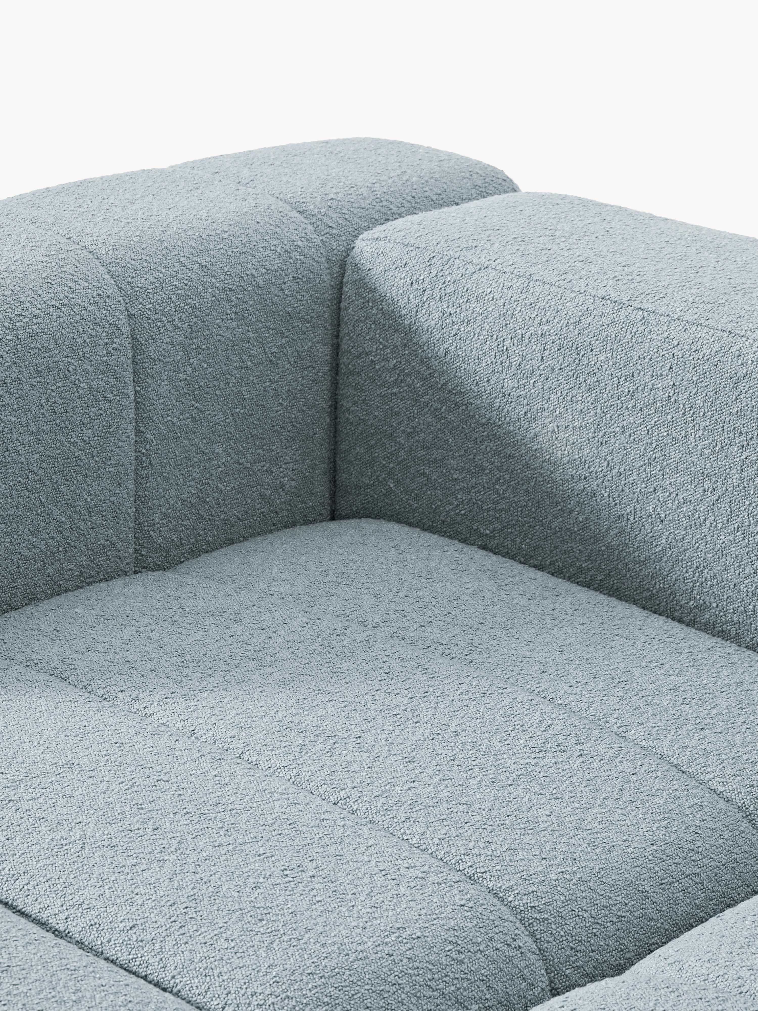 Lena Bouclé Modular Sofa (4-seater) with Ottoman (left/right)