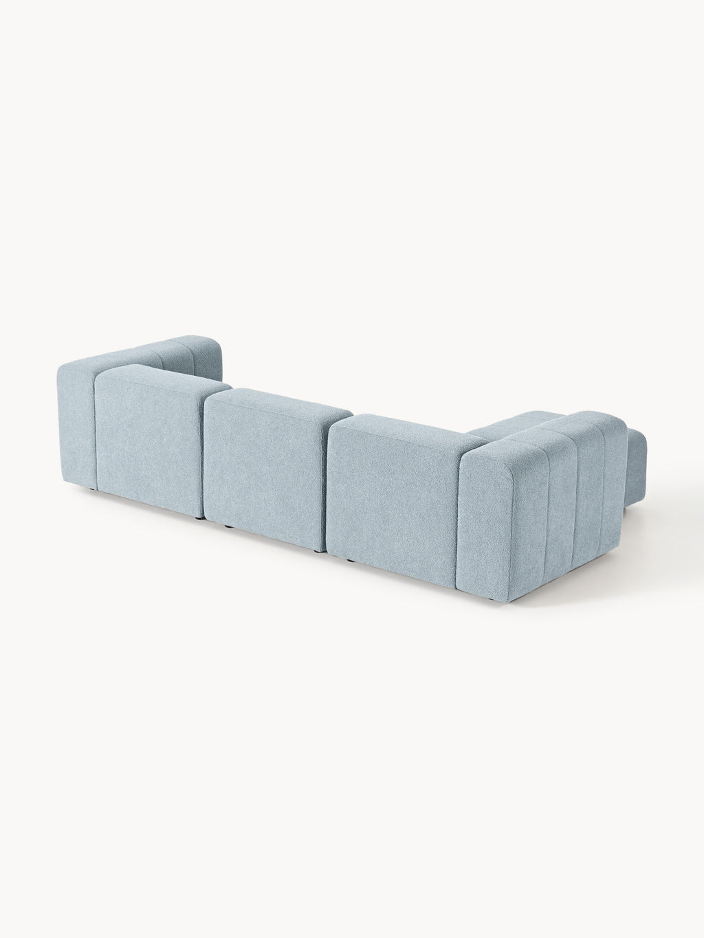 Lena Bouclé Modular Sofa (4-seater) with Ottoman (left/right)