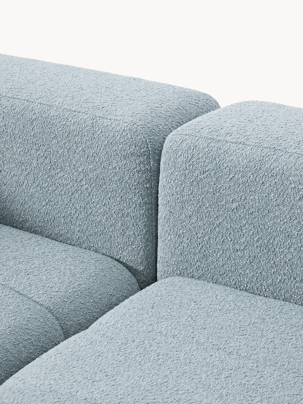 Lena Bouclé Modular Sofa (4-seater) with Ottoman (left/right)