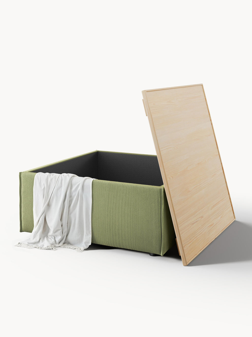 Lennon Corduroy Ottoman with Storage