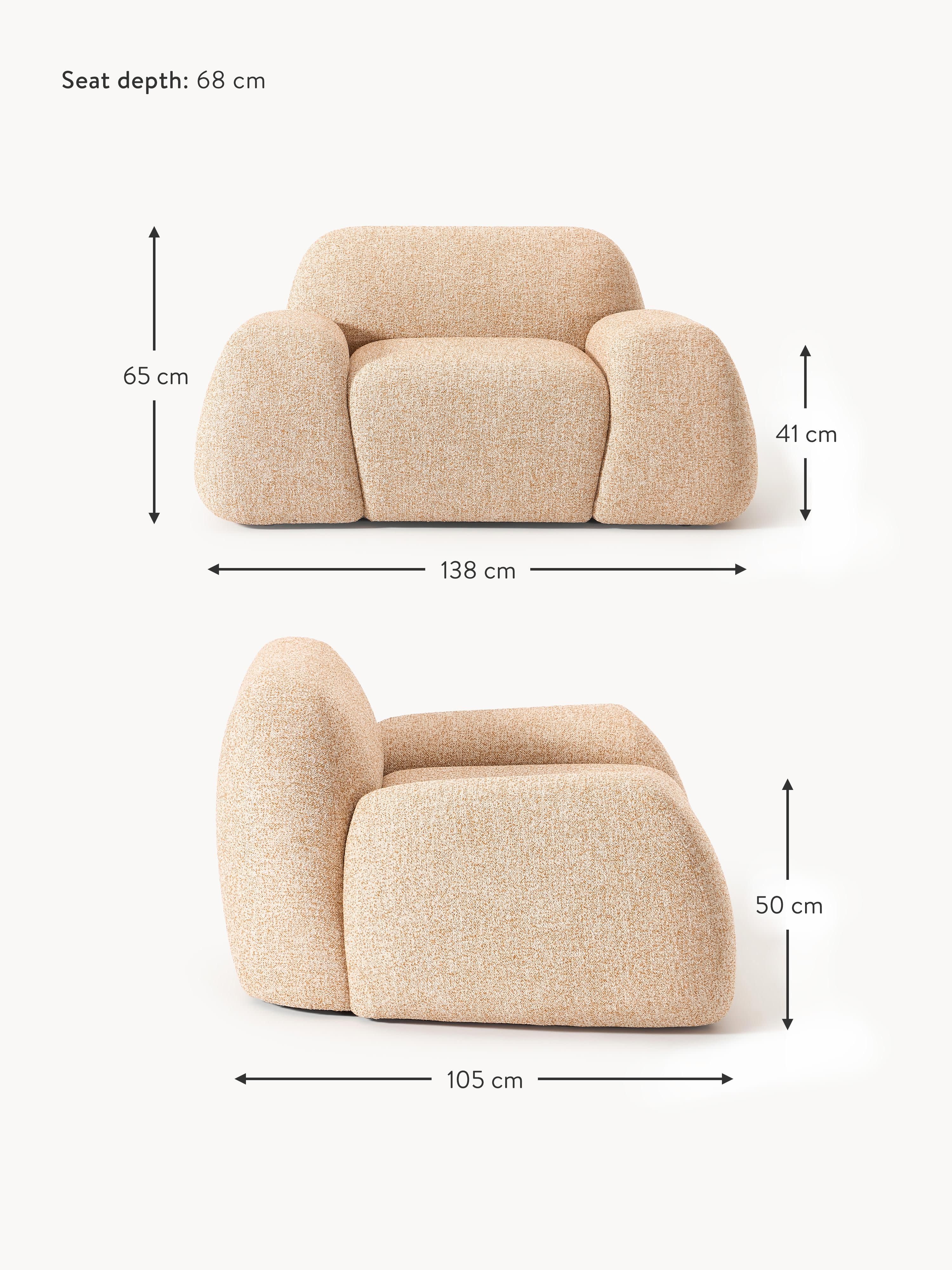 Wolke Bouclé Lounge Chair