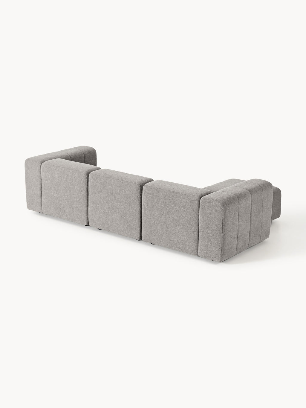 Lena Bouclé Modular Sofa (4-seater) with Ottoman (left/right)
