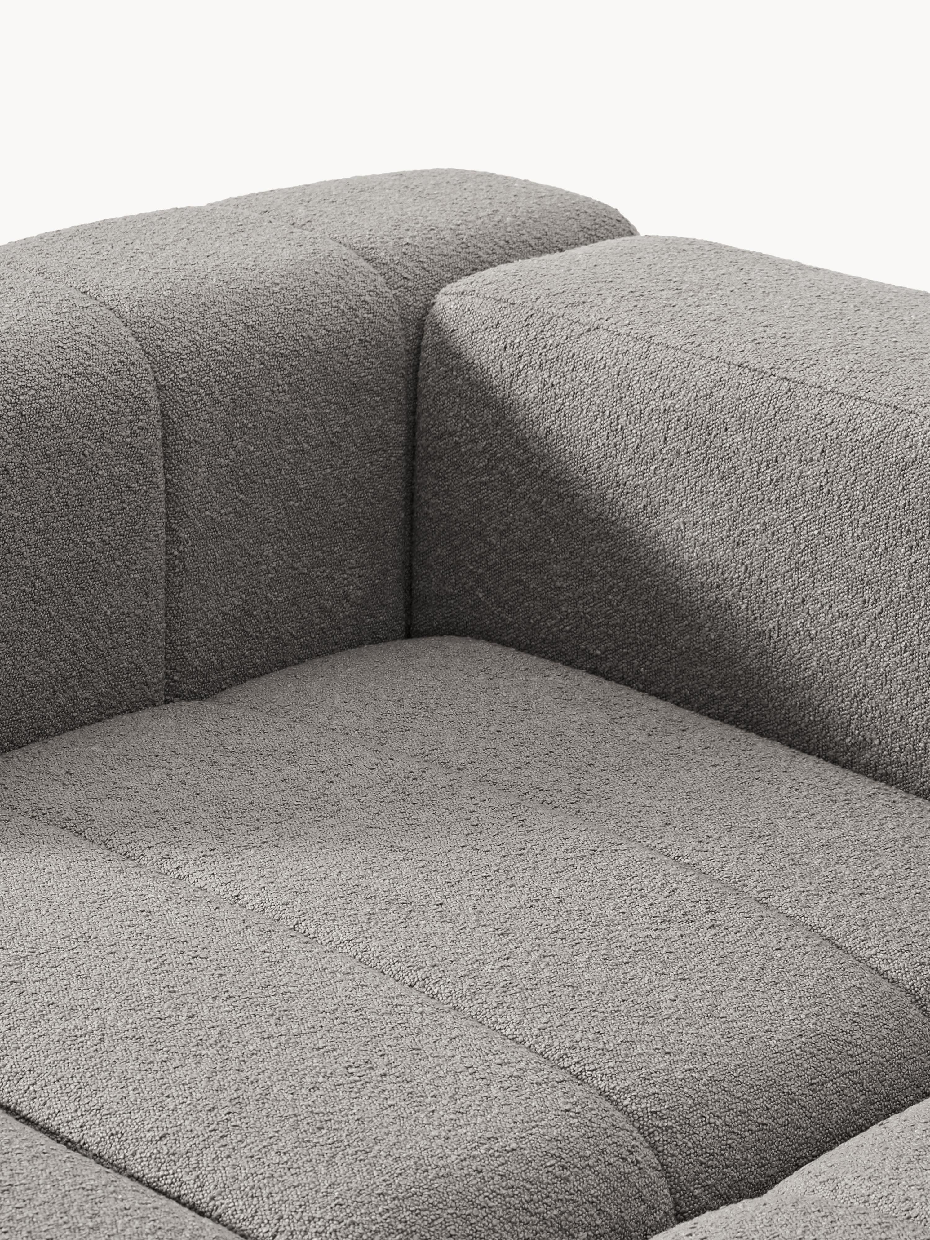Lena Bouclé Modular Sofa (4-seater) with Ottoman (left/right)