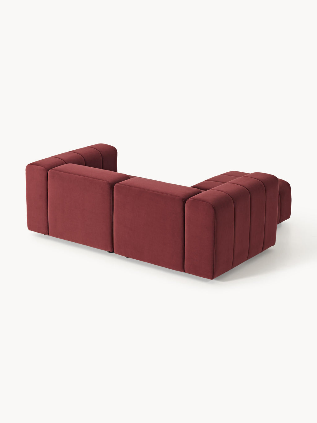 Lena Modular Velvet Sofa (2-seater) with Ottoman (left/right)