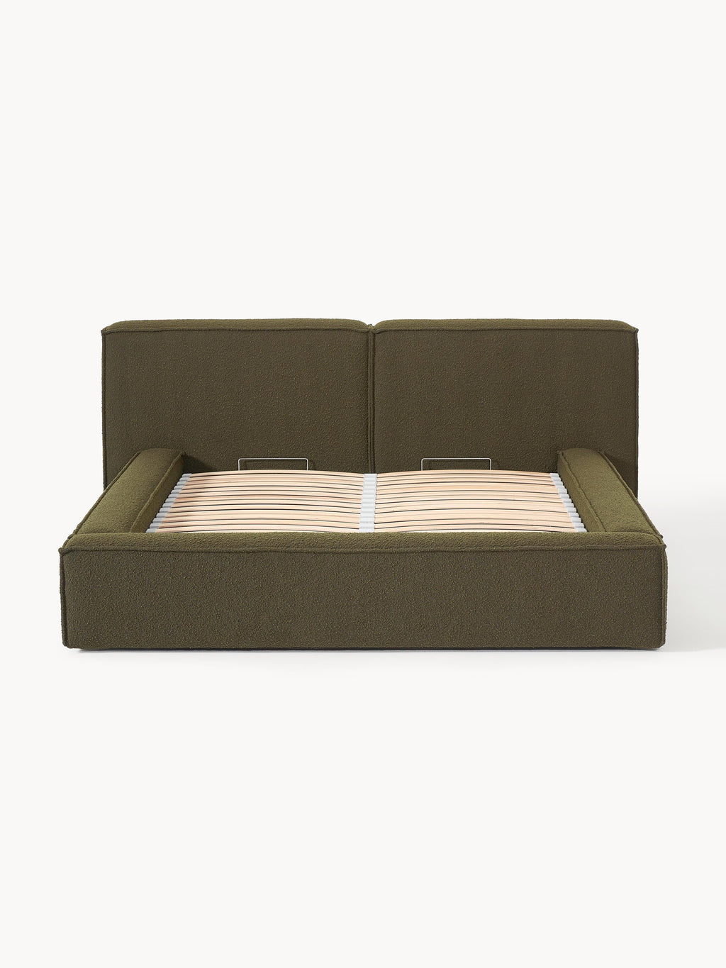 Lennon Upholstered Bouclé Bed with Storage Space
