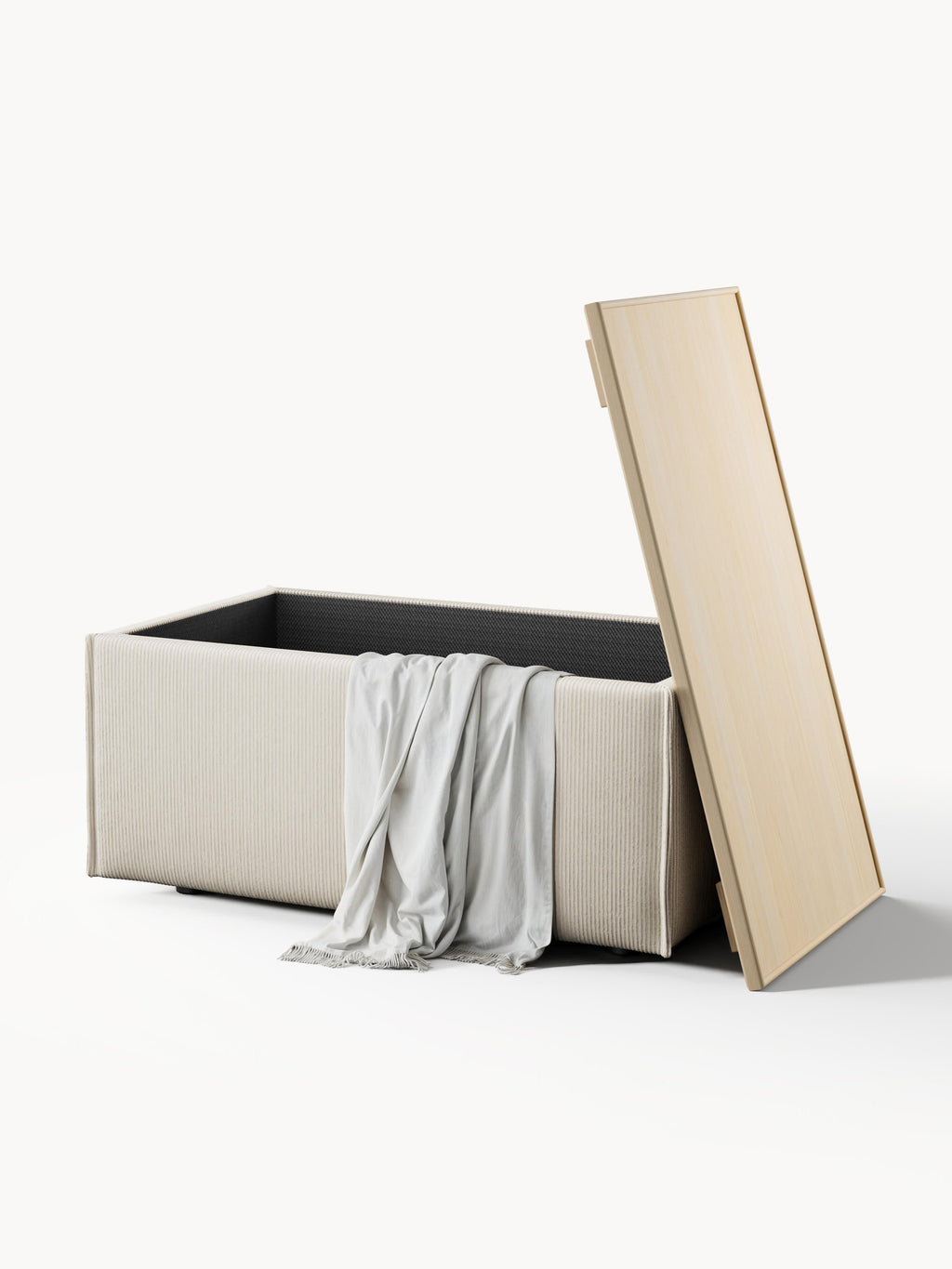 Lennon Corduroy Ottoman with Storage