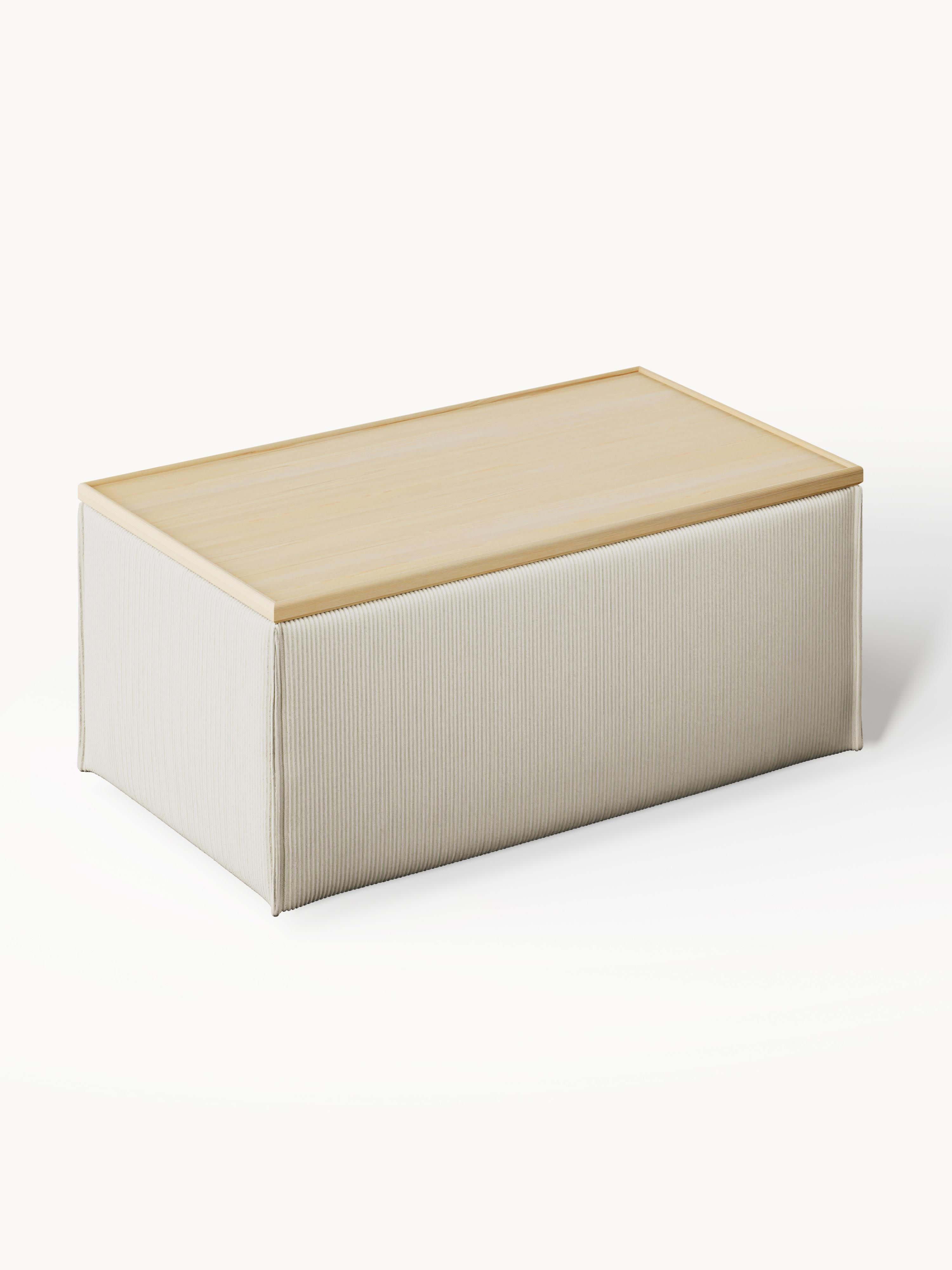 Lennon Corduroy Ottoman with Storage