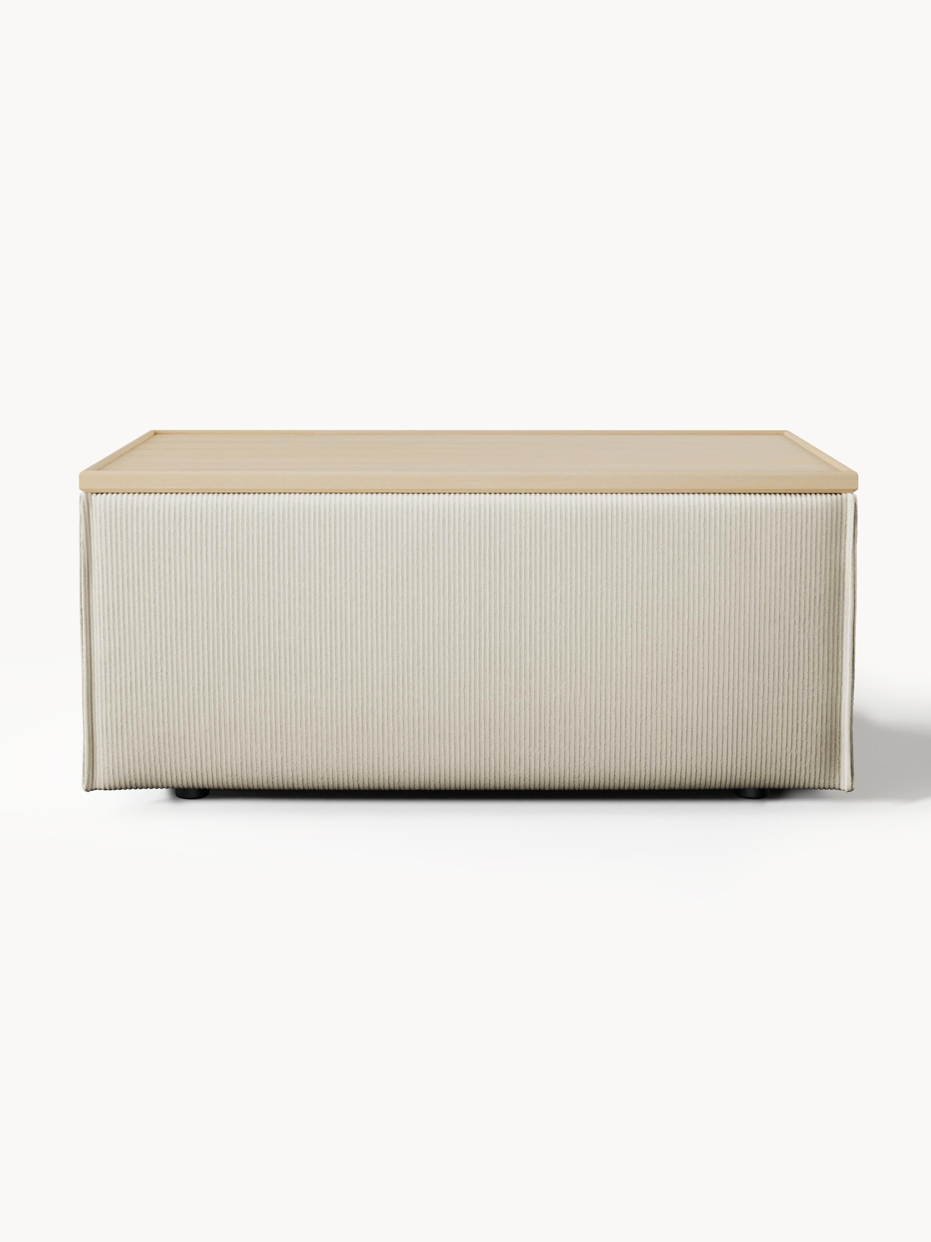 Lennon Corduroy Ottoman with Storage