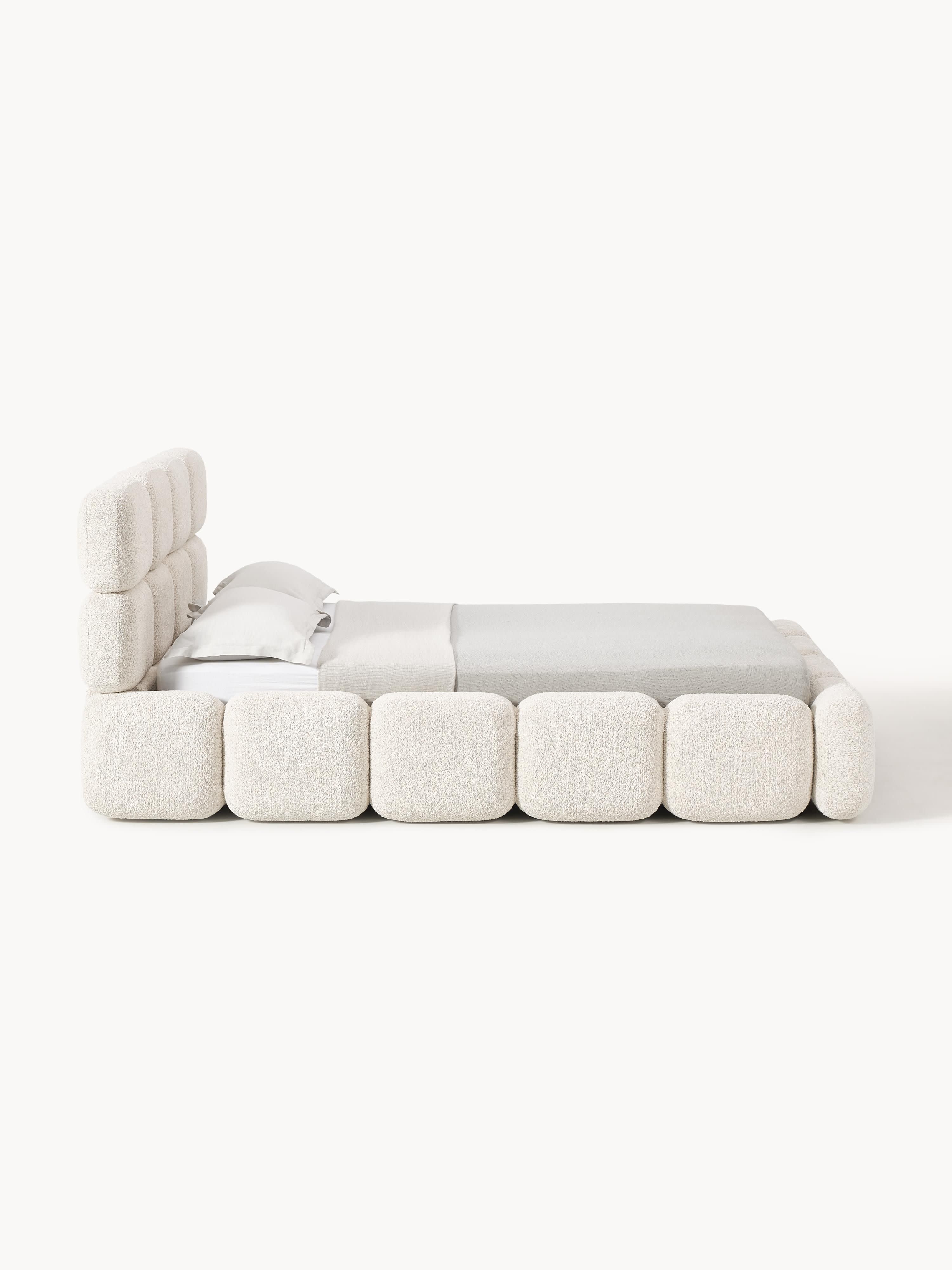 Tayla Upholstered Teddy Bouclé Bed