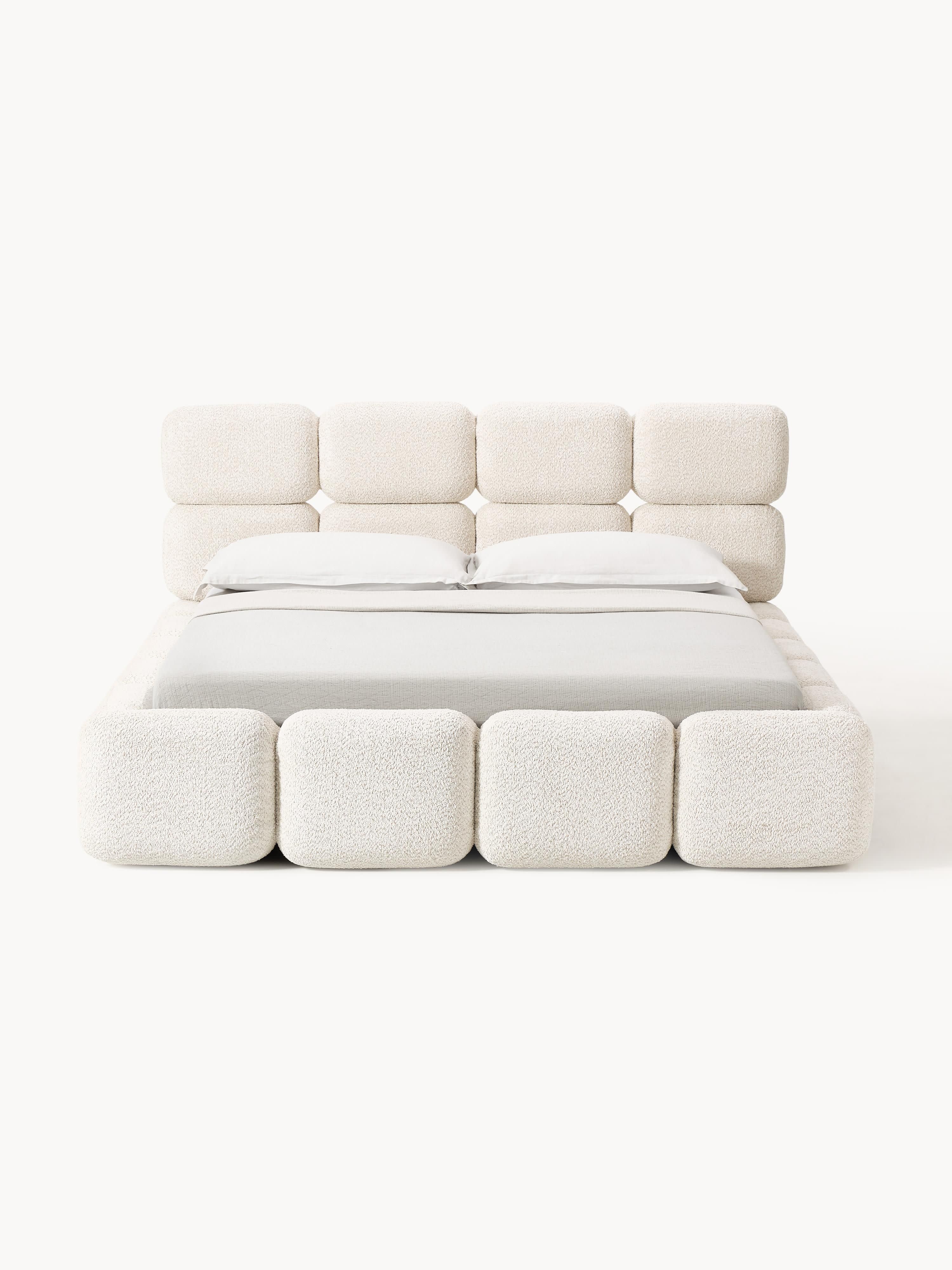 Tayla Upholstered Teddy Bouclé Bed