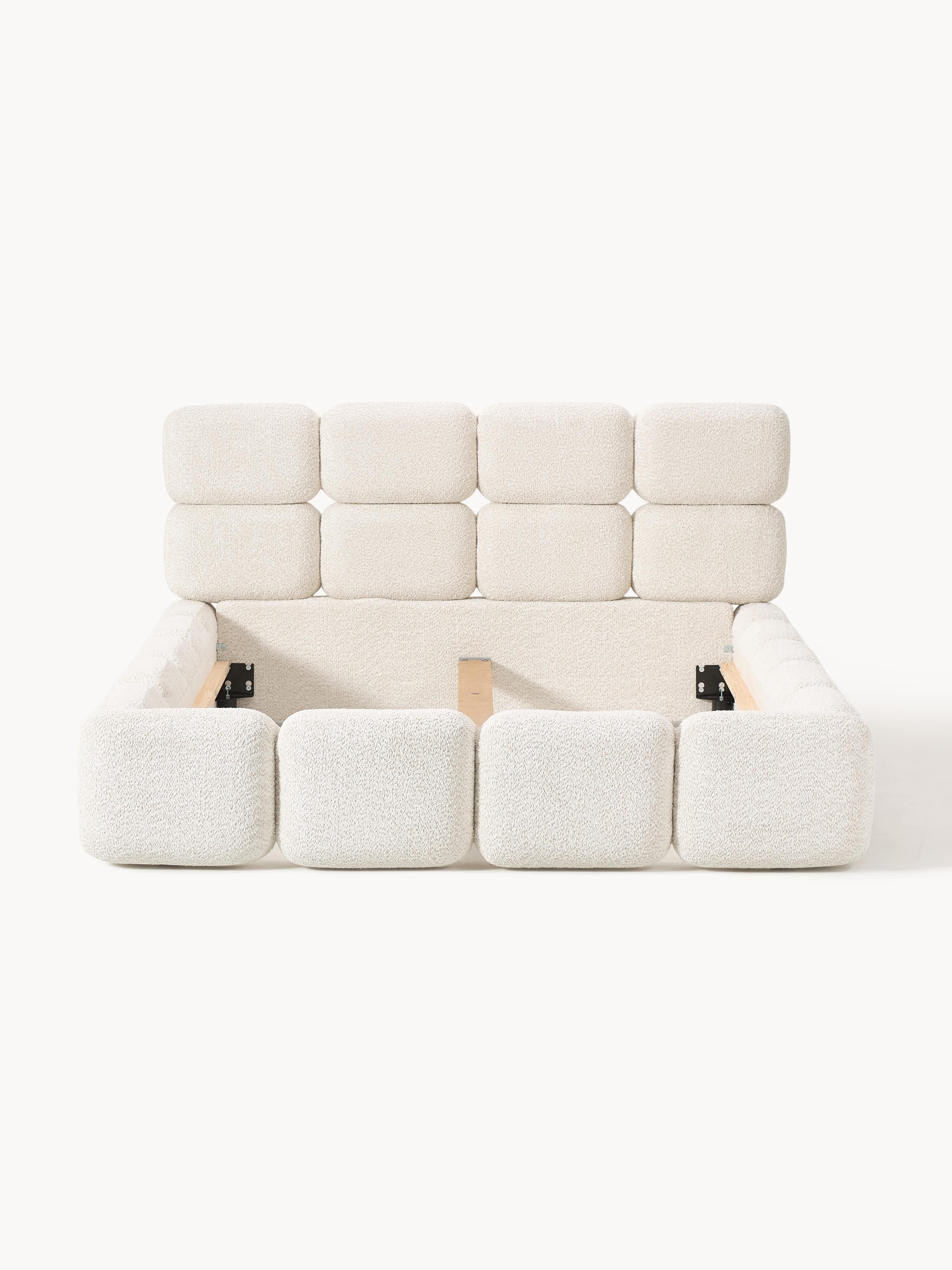 Tayla Upholstered Teddy Bouclé Bed