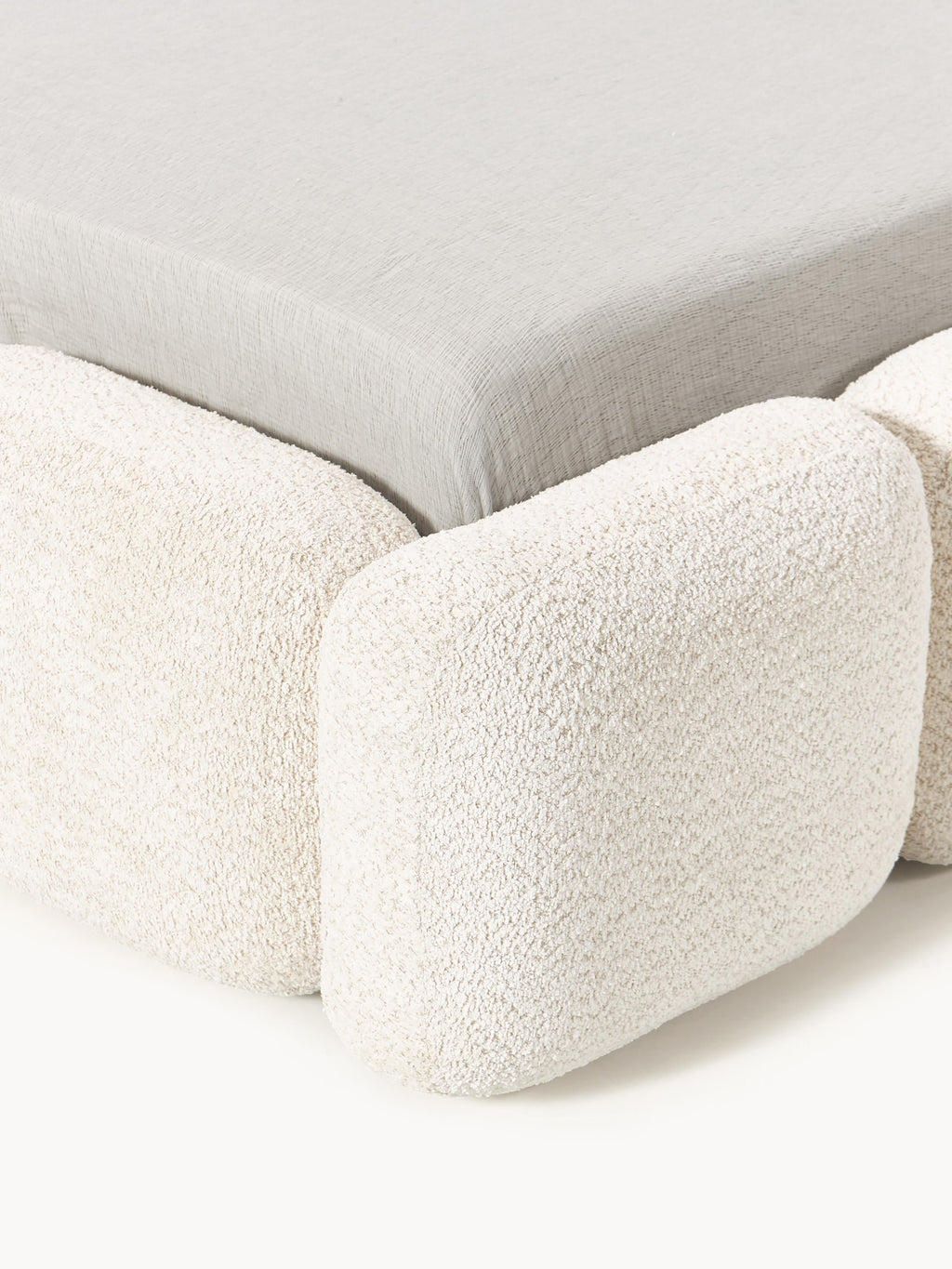 Tayla Upholstered Teddy Bouclé Bed