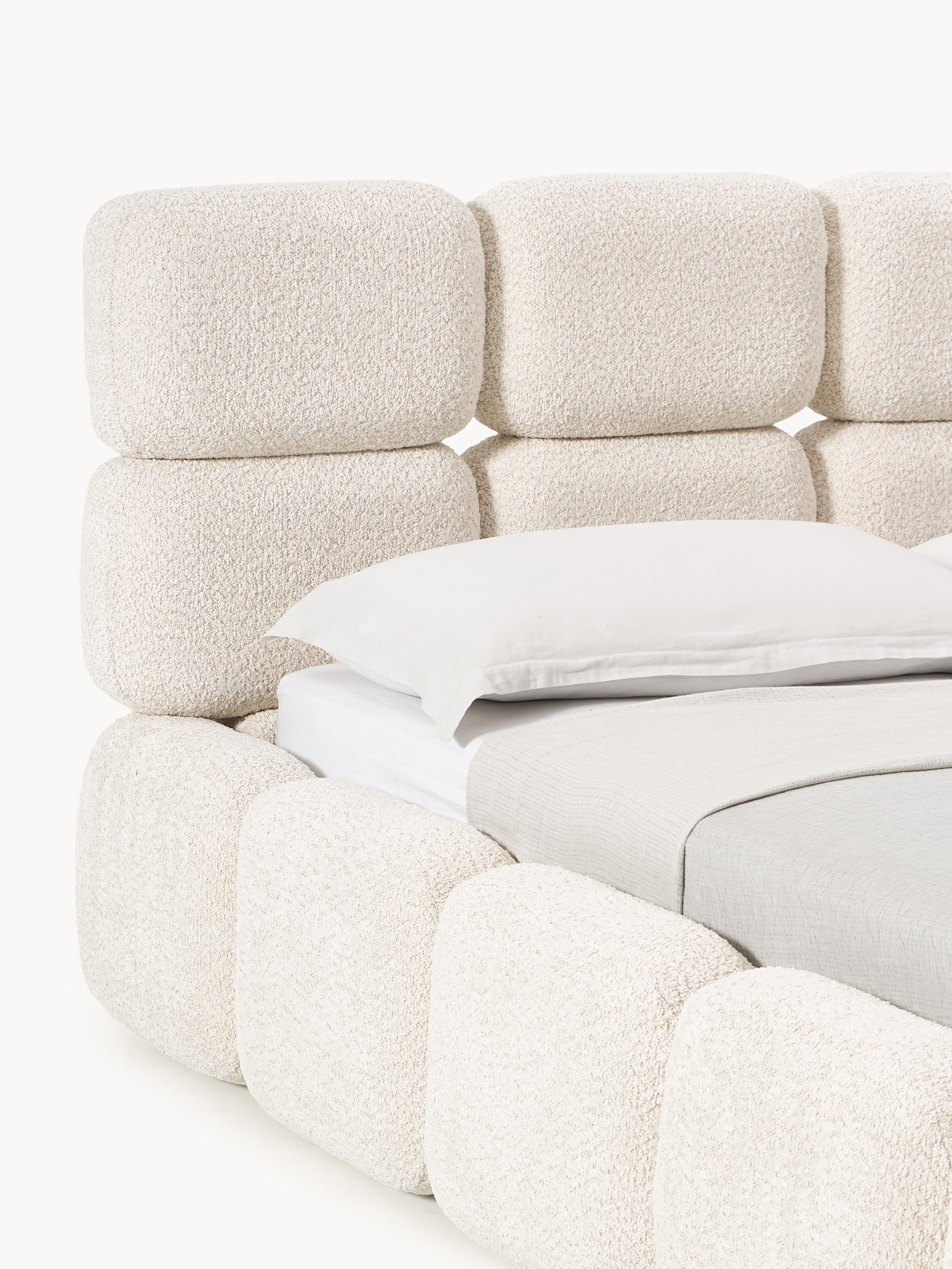 Tayla Upholstered Teddy Bouclé Bed