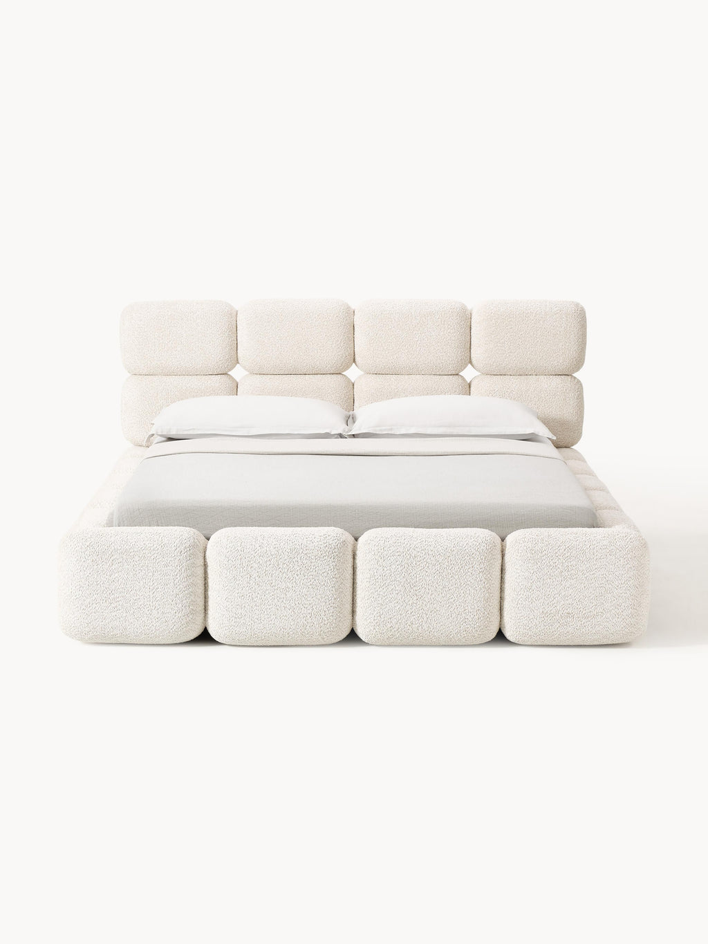Tayla Upholstered Teddy Bouclé Bed