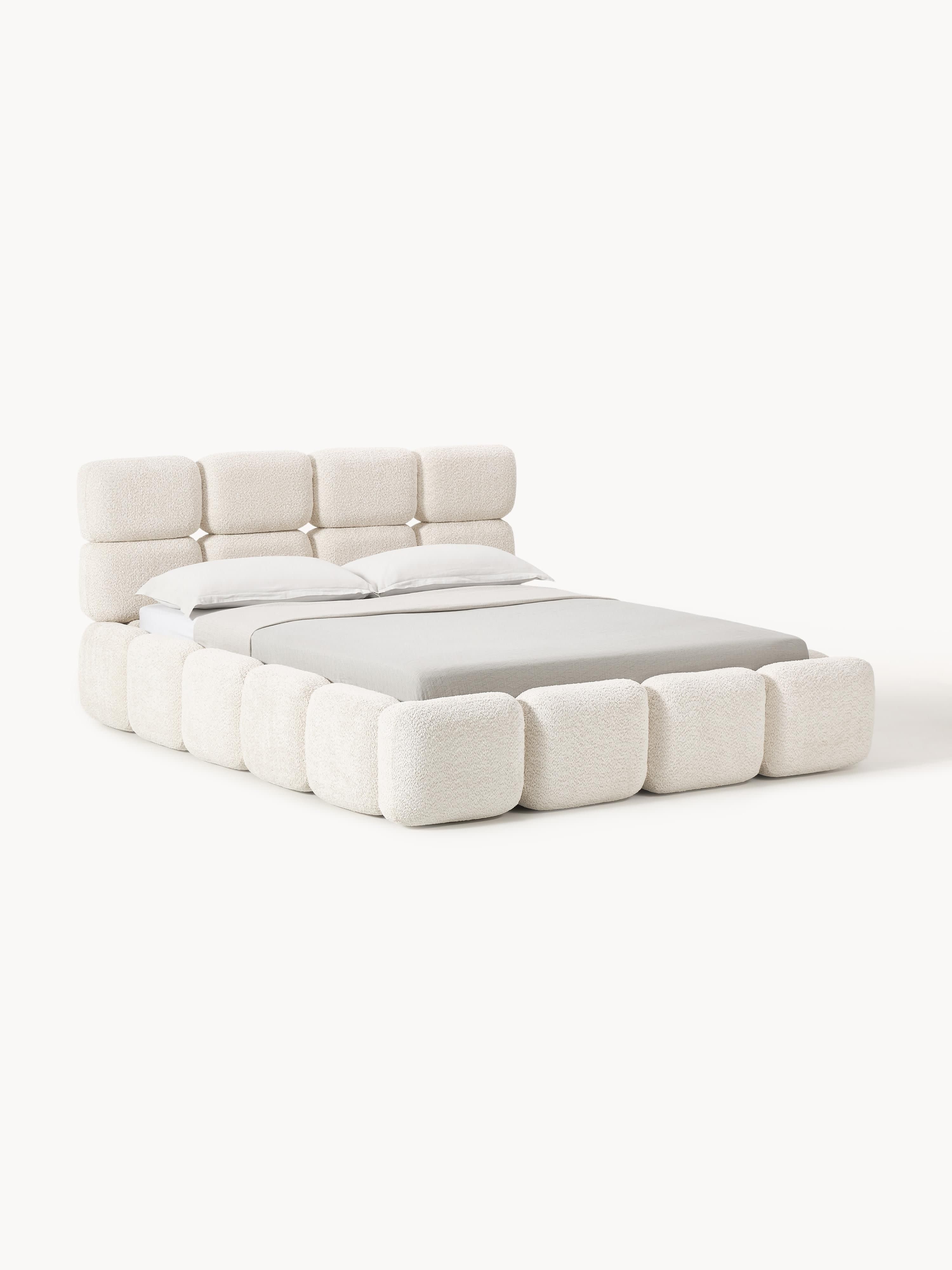 Tayla Upholstered Teddy Bouclé Bed