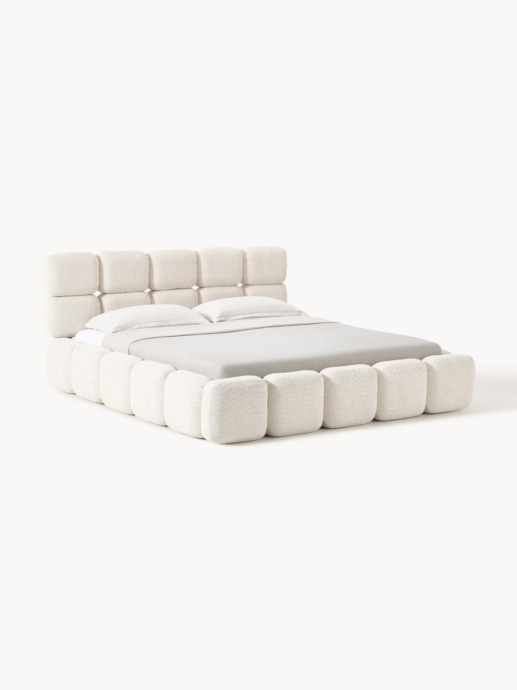 Tayla Upholstered Teddy Bouclé Bed