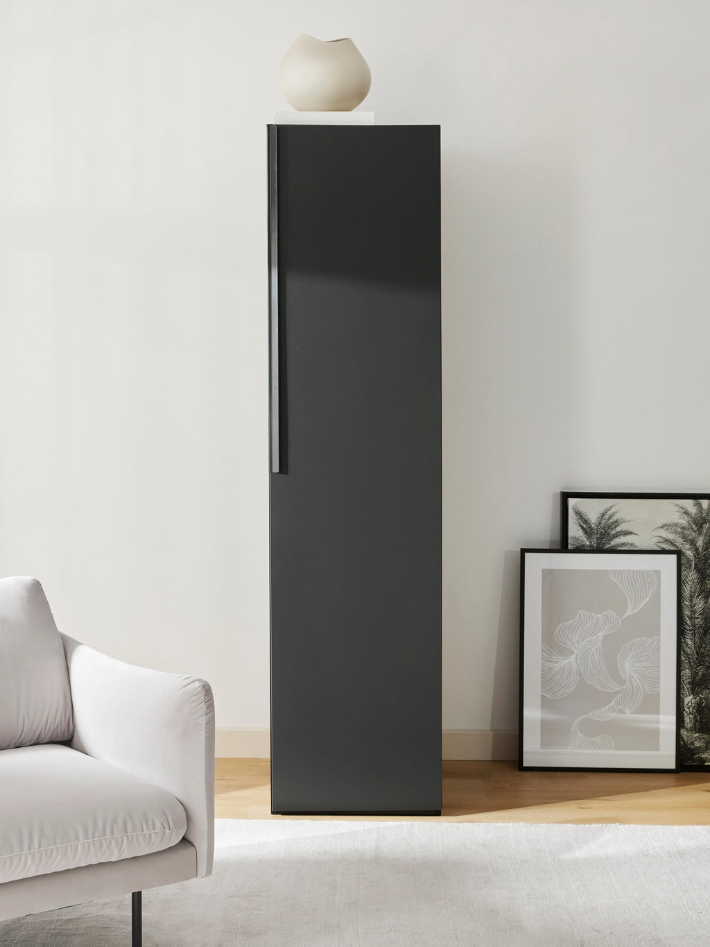 Leon Modular Hinged Door Wardrobe, 50 cm Wide, in various sizes