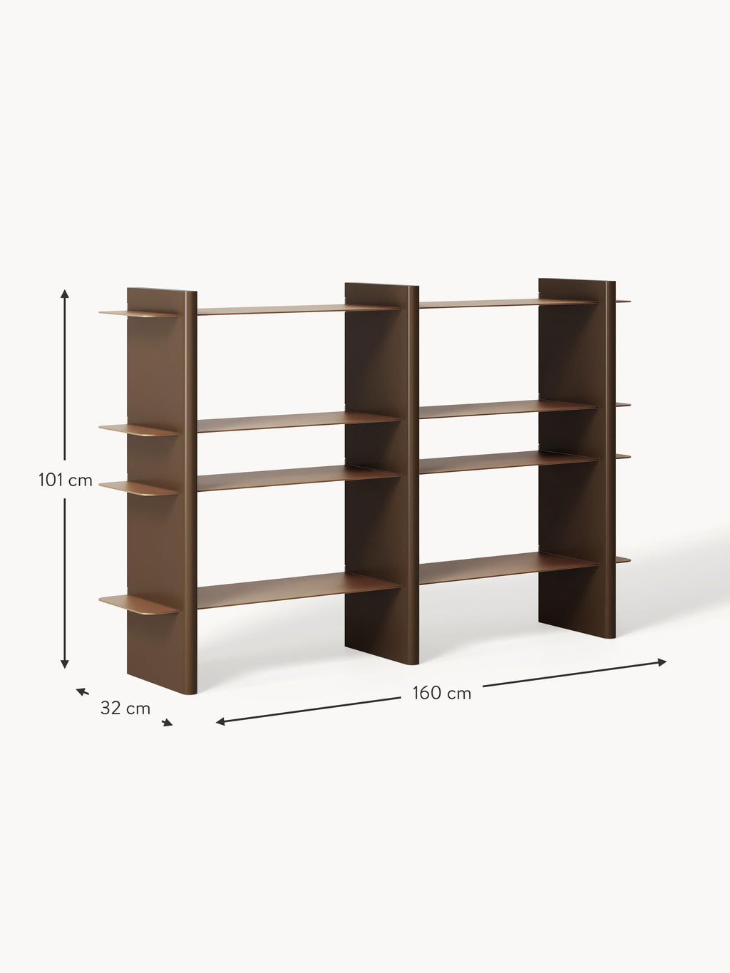 Rami Shelving Unit with Metal Elements