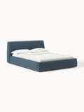 Gallery image 1 - Upholstered Bouclé Bed Cloud with Storage Space
