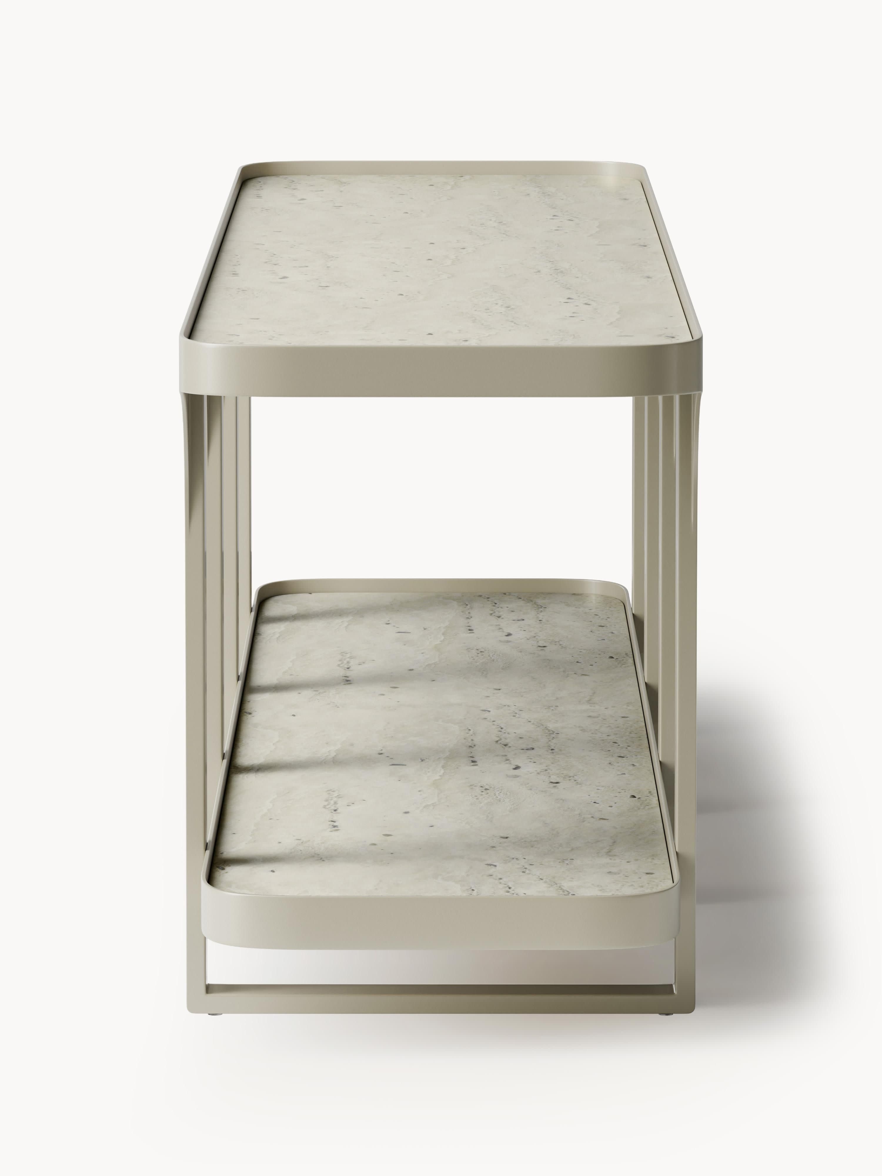 Bella Travertine Effect Lowboard