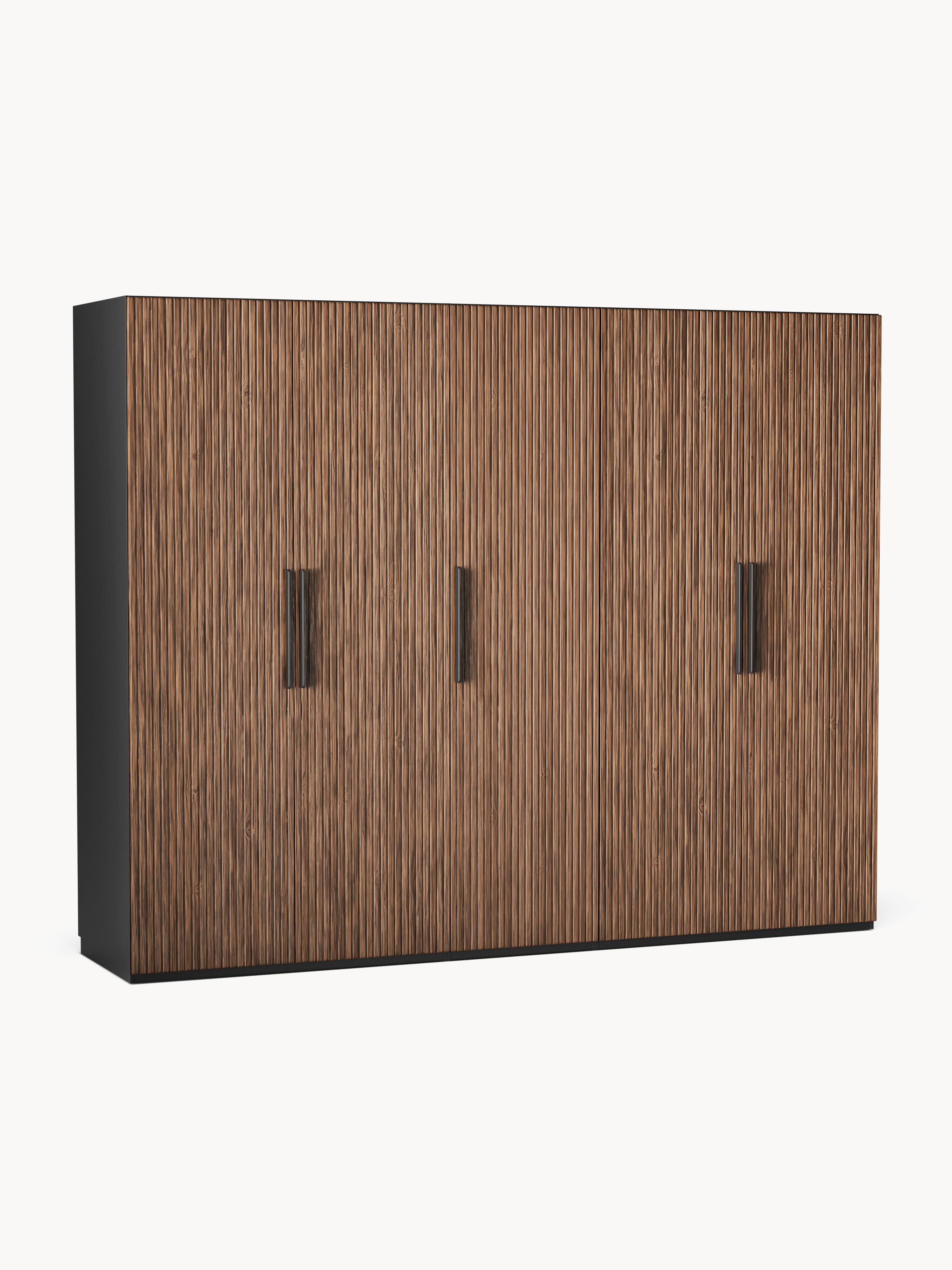 Simone Modular Revolving Door Wardrobe, 250 cm Wide, in various sizes