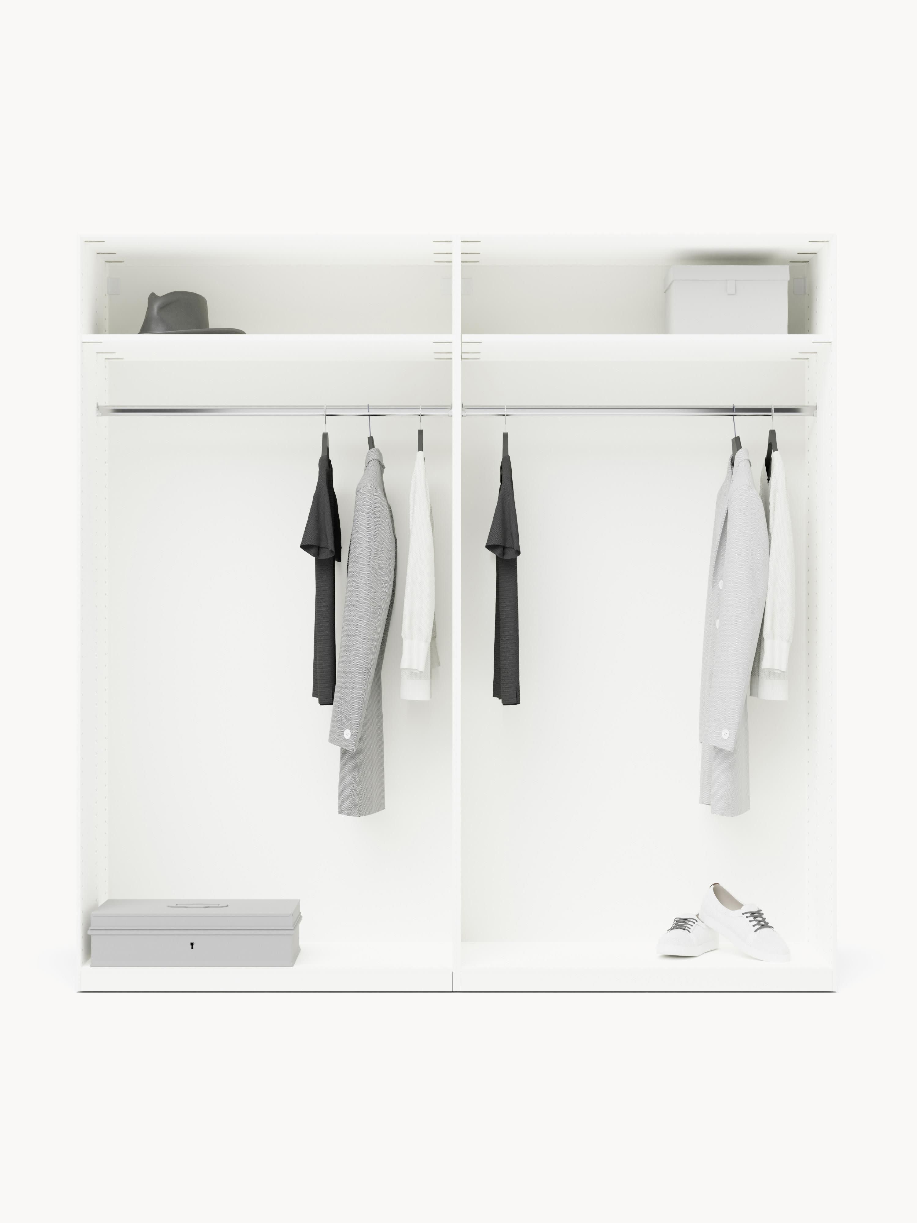Charlotte Modular Hinged Door Wardrobe, 200 cm Wide, in various sizes